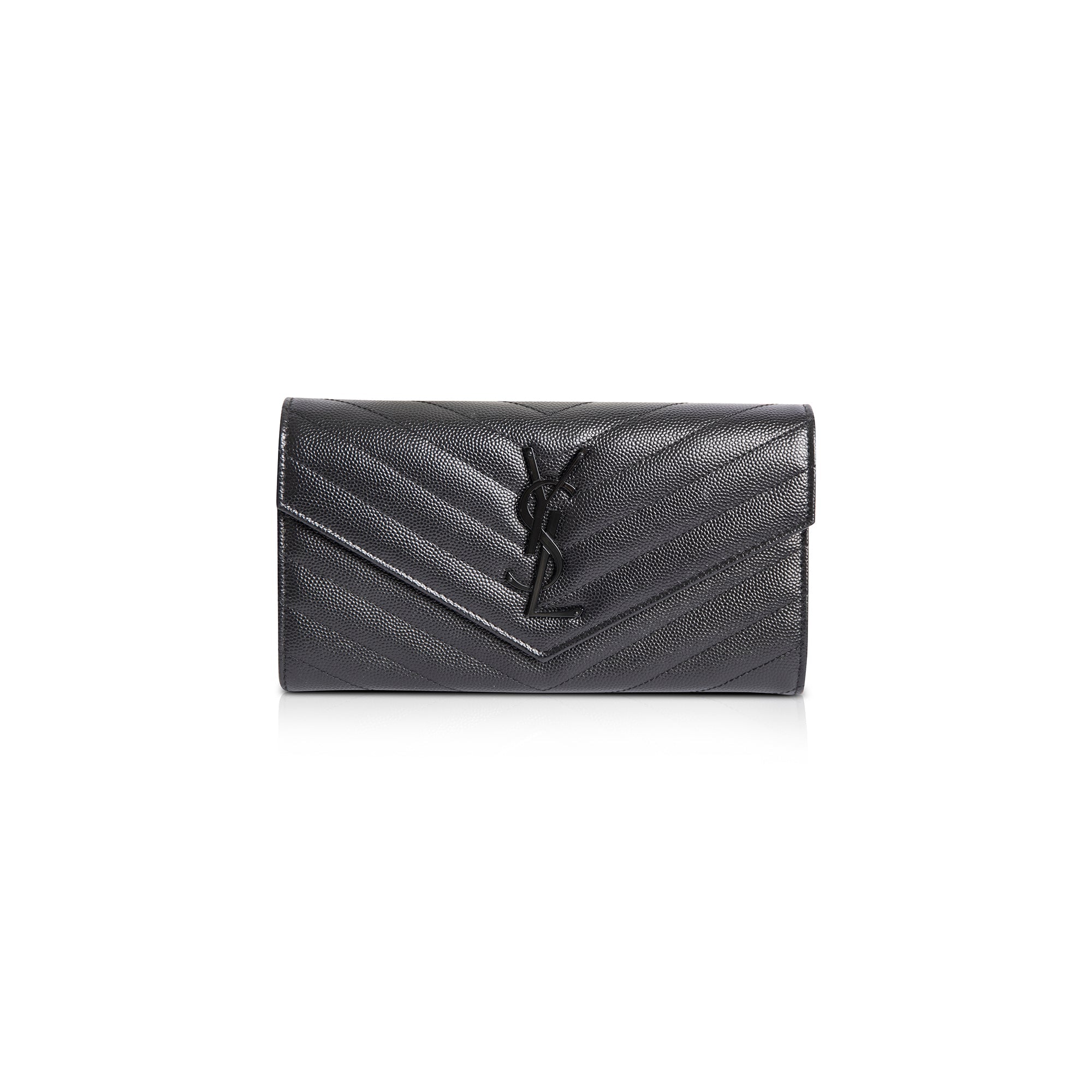 Saint Laurent Monogram Cassandre Envelope Wallet w/ Box