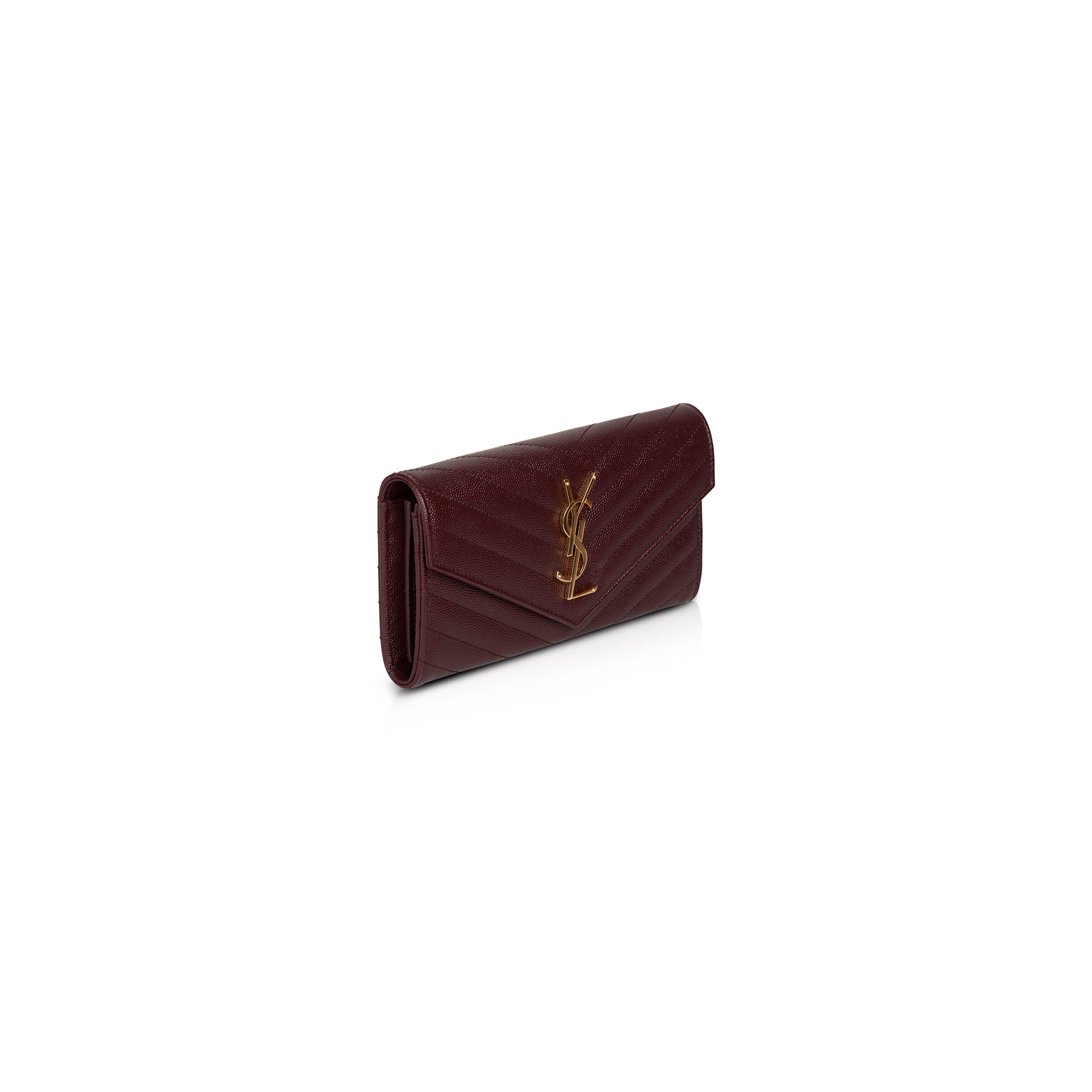 Saint Laurent Monogram Cassandre Envelope Wallet w/ Box