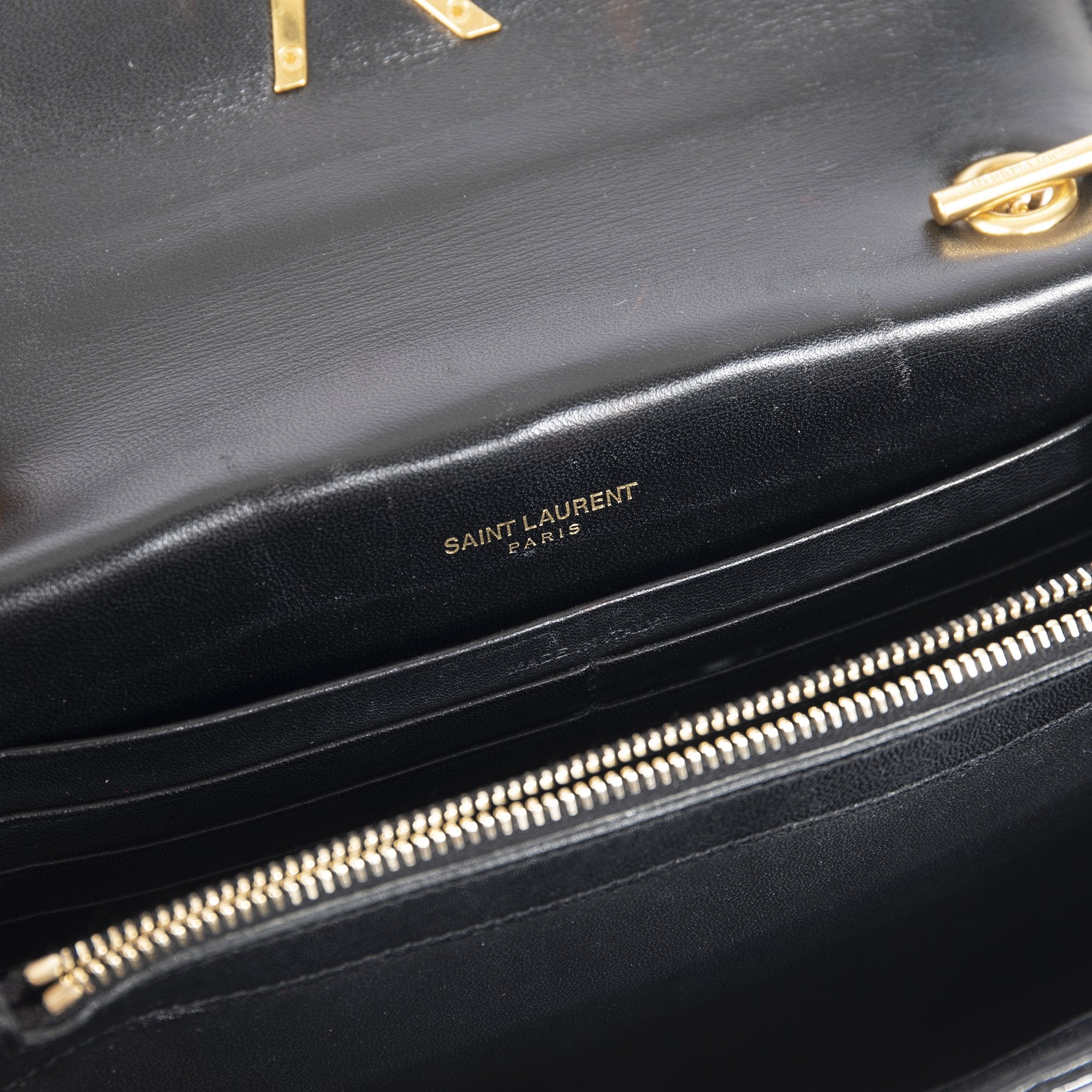 Saint Laurent Monogram Vicky Chain Wallet w/ Box