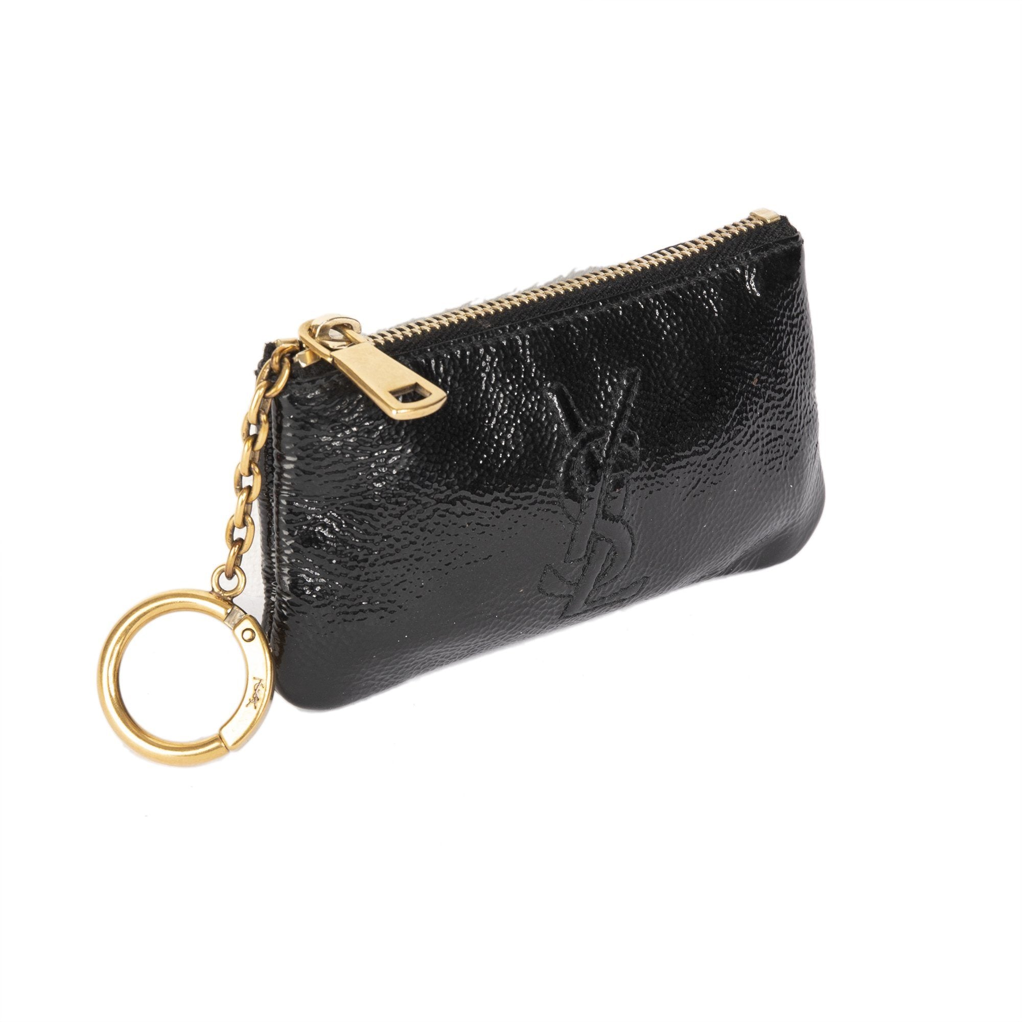 Saint Laurent Patent Leather Key Pouch