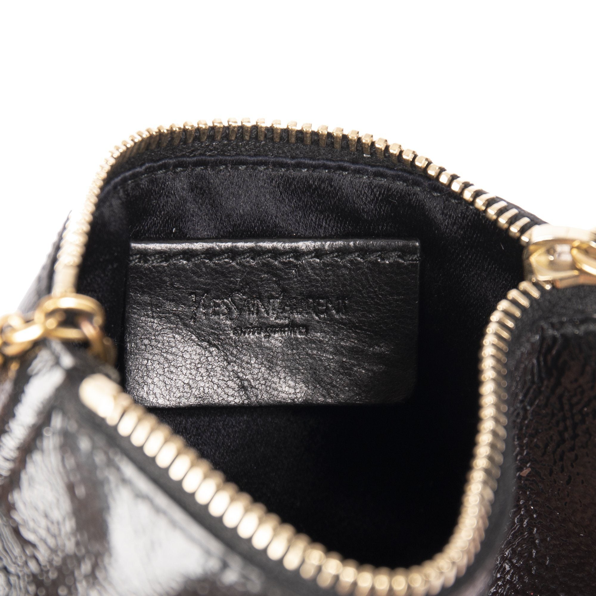 Saint Laurent Patent Leather Key Pouch