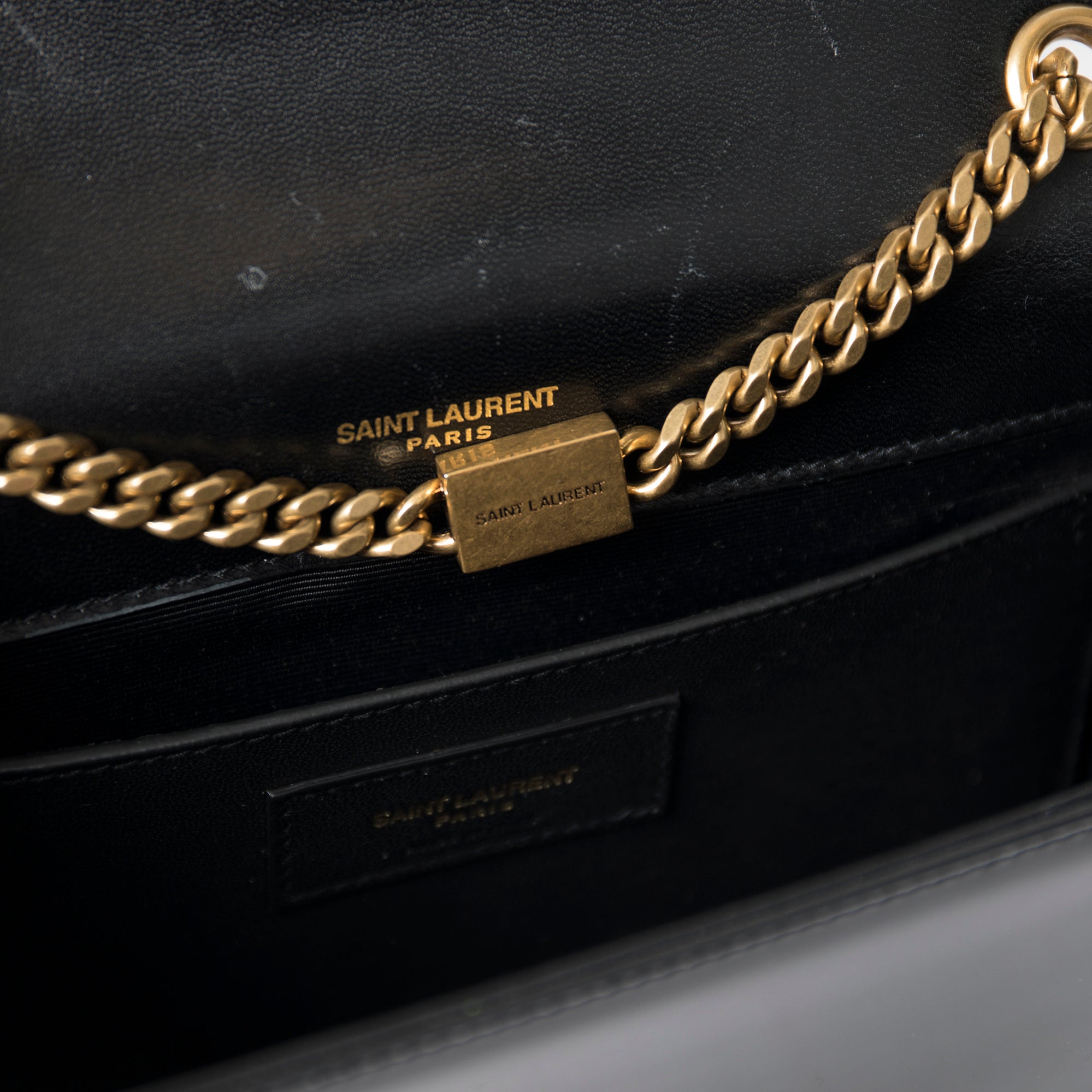Saint Laurent Patent Leather Small Kate Shoulder Bag