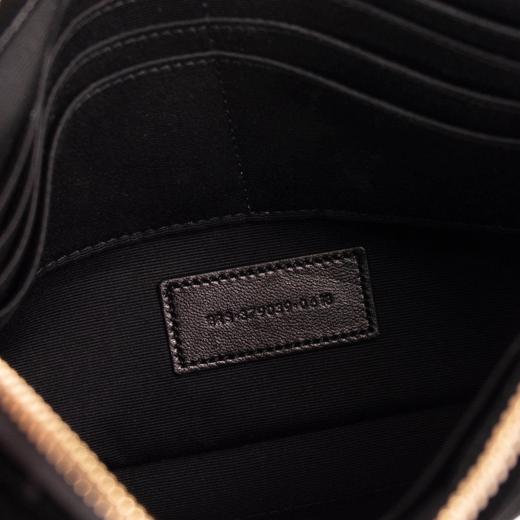 Saint Laurent Velvet Cassandre Wrist Pouch w/ Box