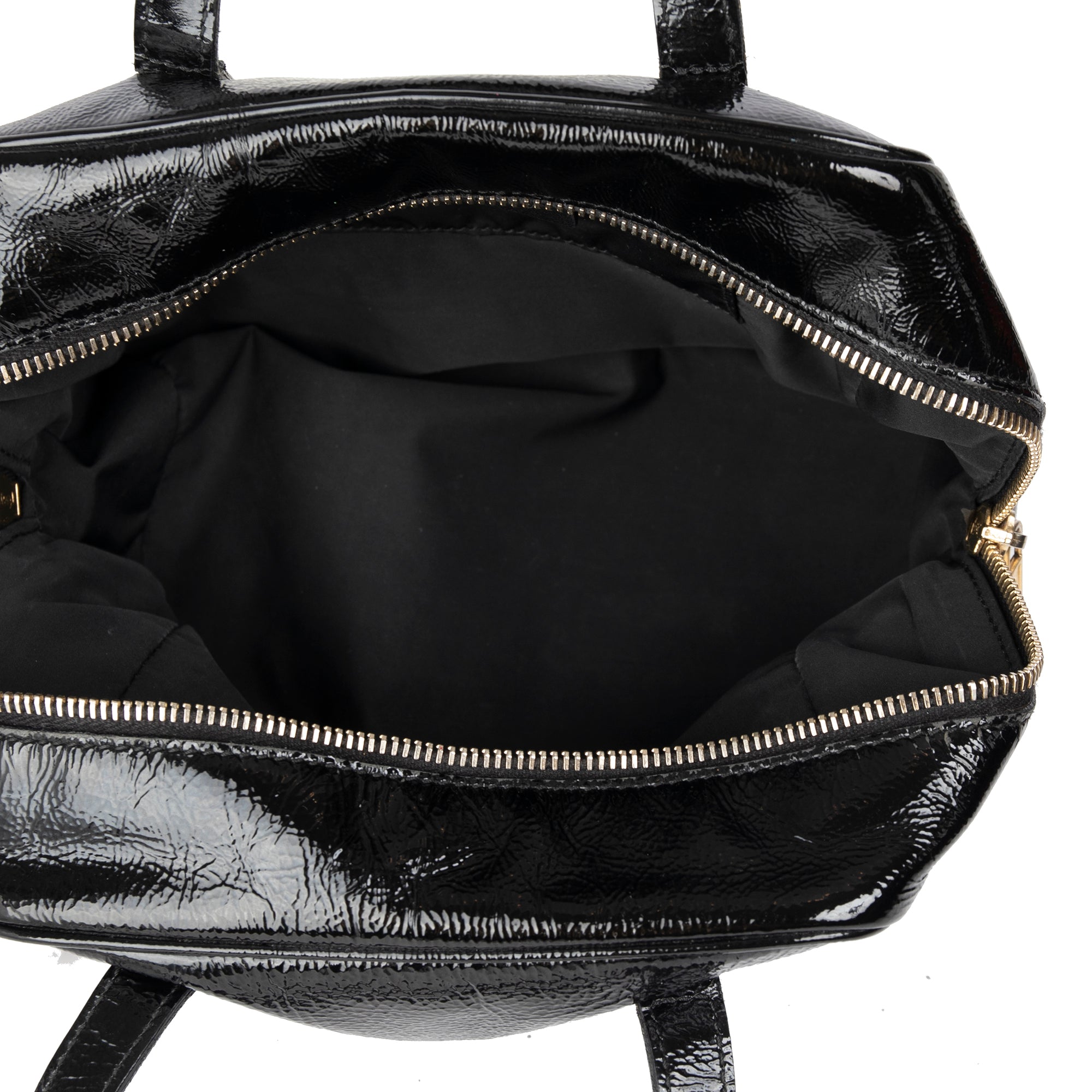 Saint Laurent Y Mail Patent Leather Handle Bag