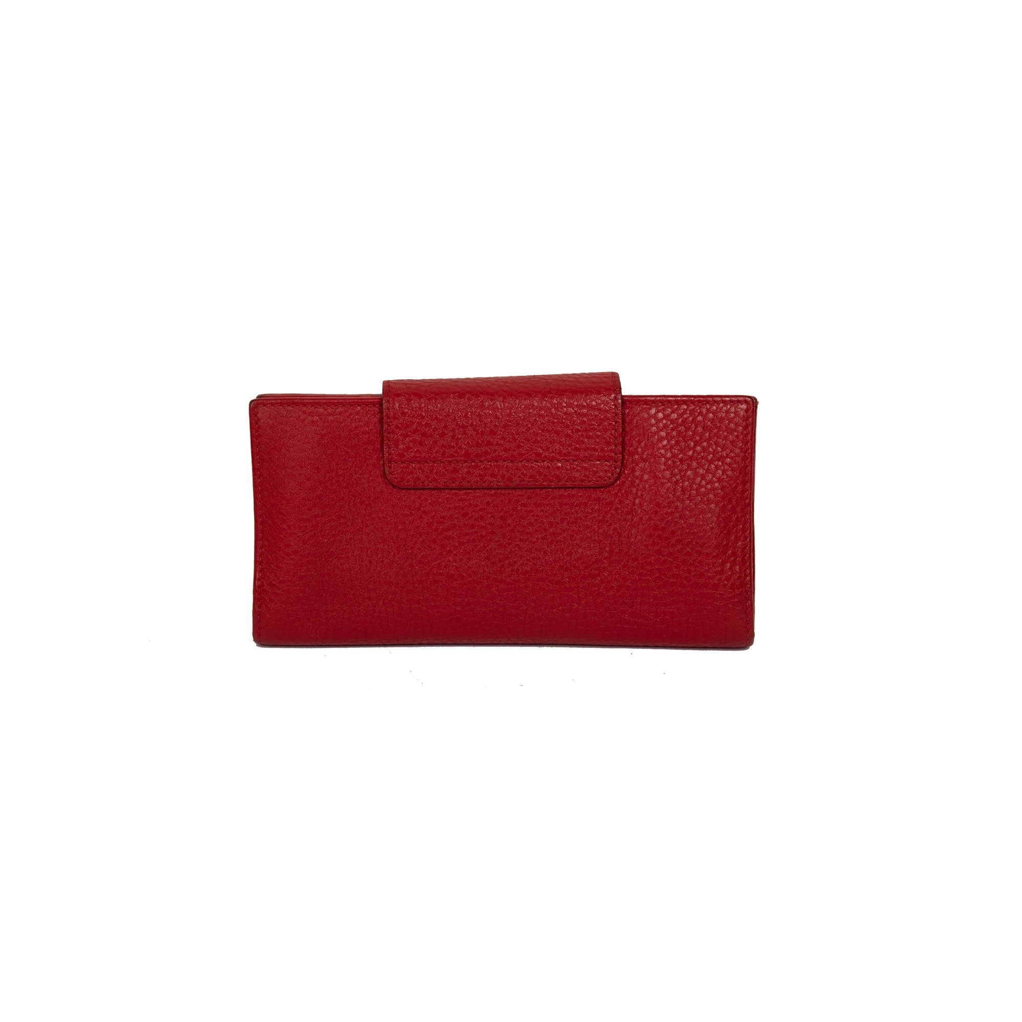 Salvatore Ferragamo Gancini Leather Flap Wallet