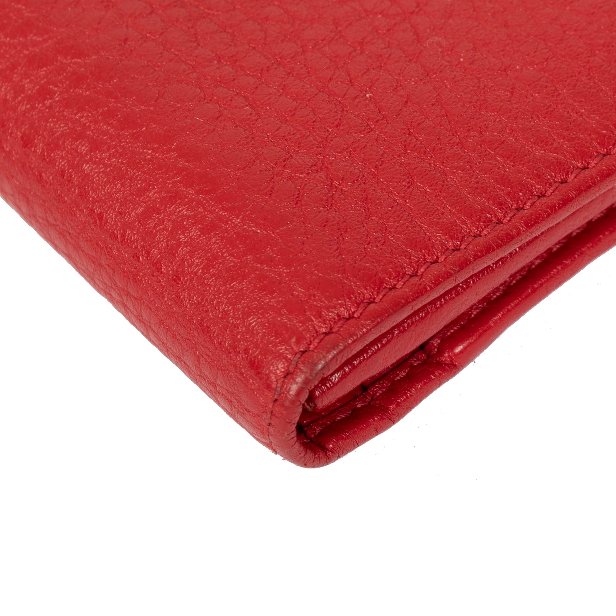 Salvatore Ferragamo Gancini Leather Flap Wallet