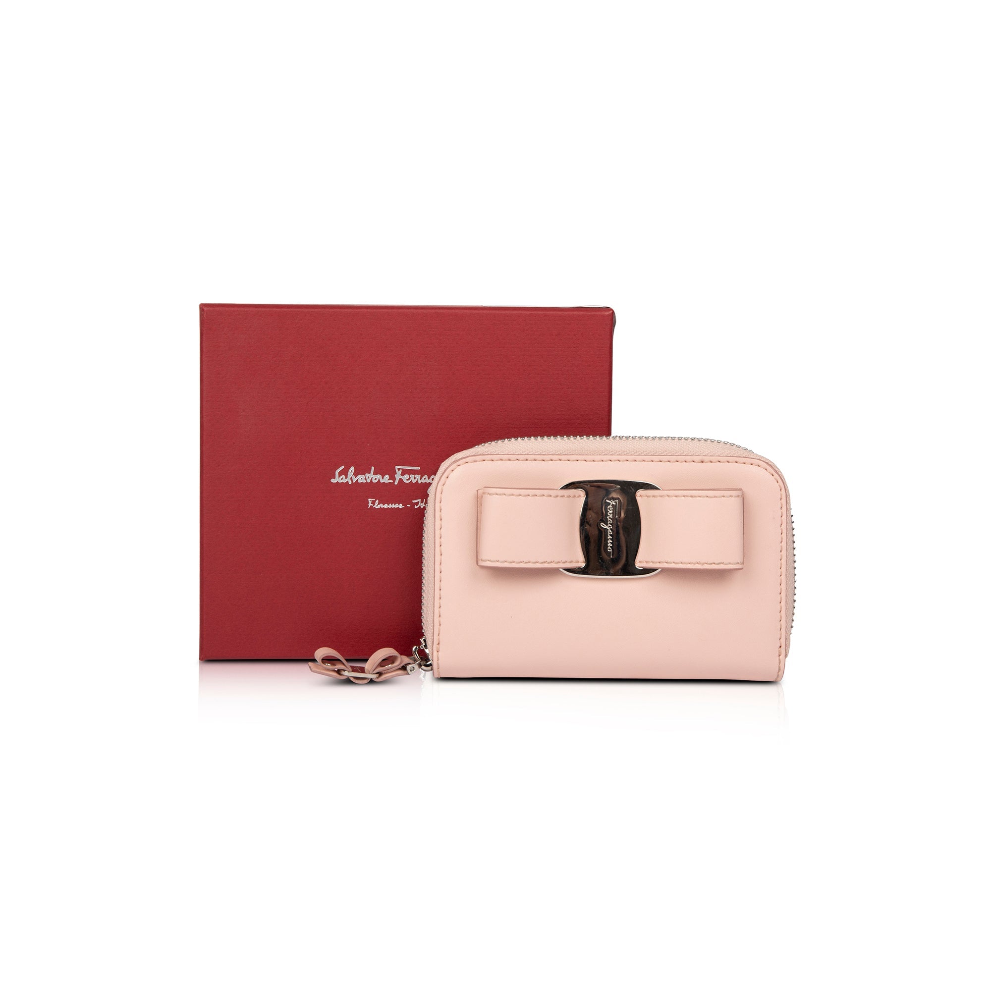 Salvatore Ferragamo Vara Bow Business Card Holder w/ Box