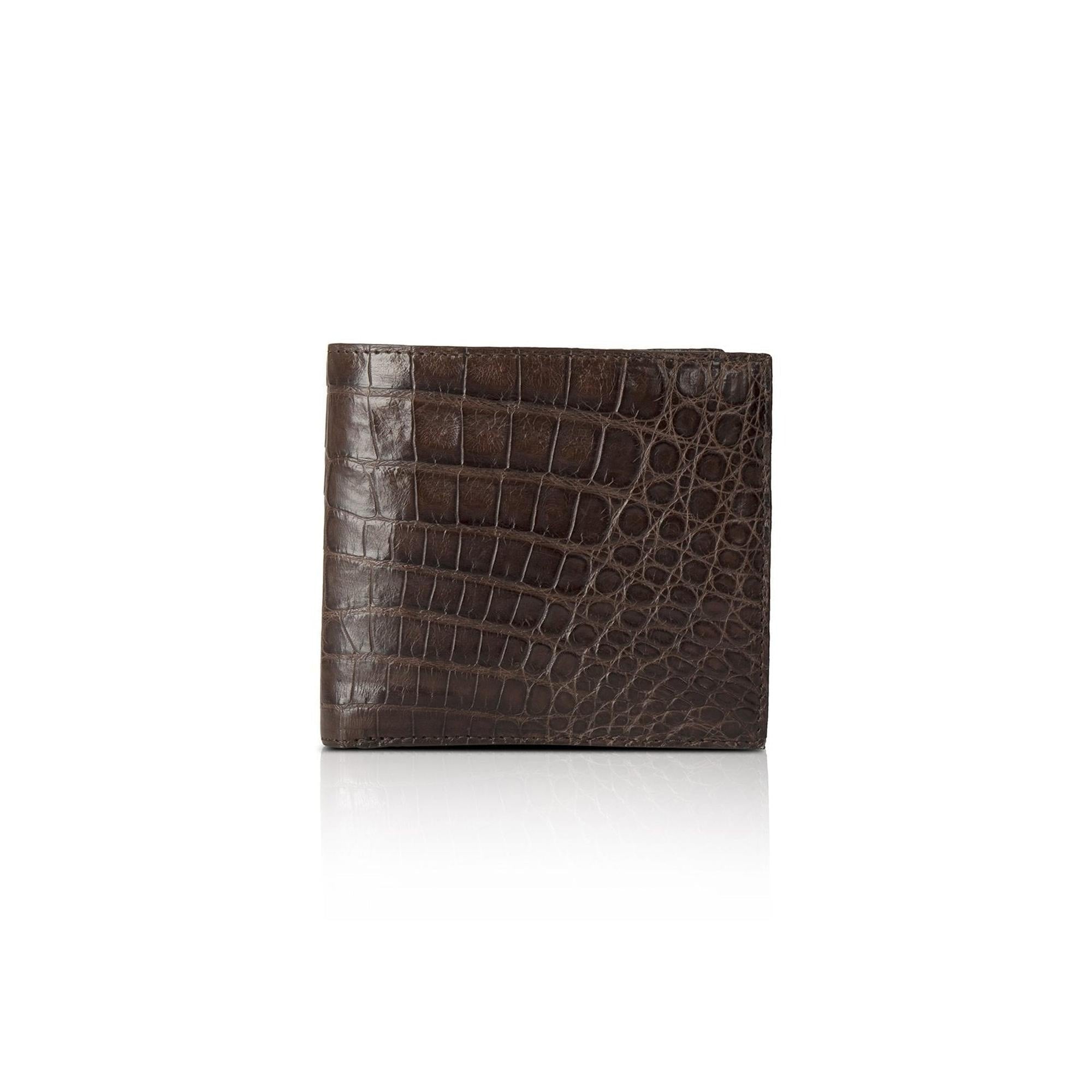 Santiago Gonzalez Crocodile Bifold Wallet w/ Box