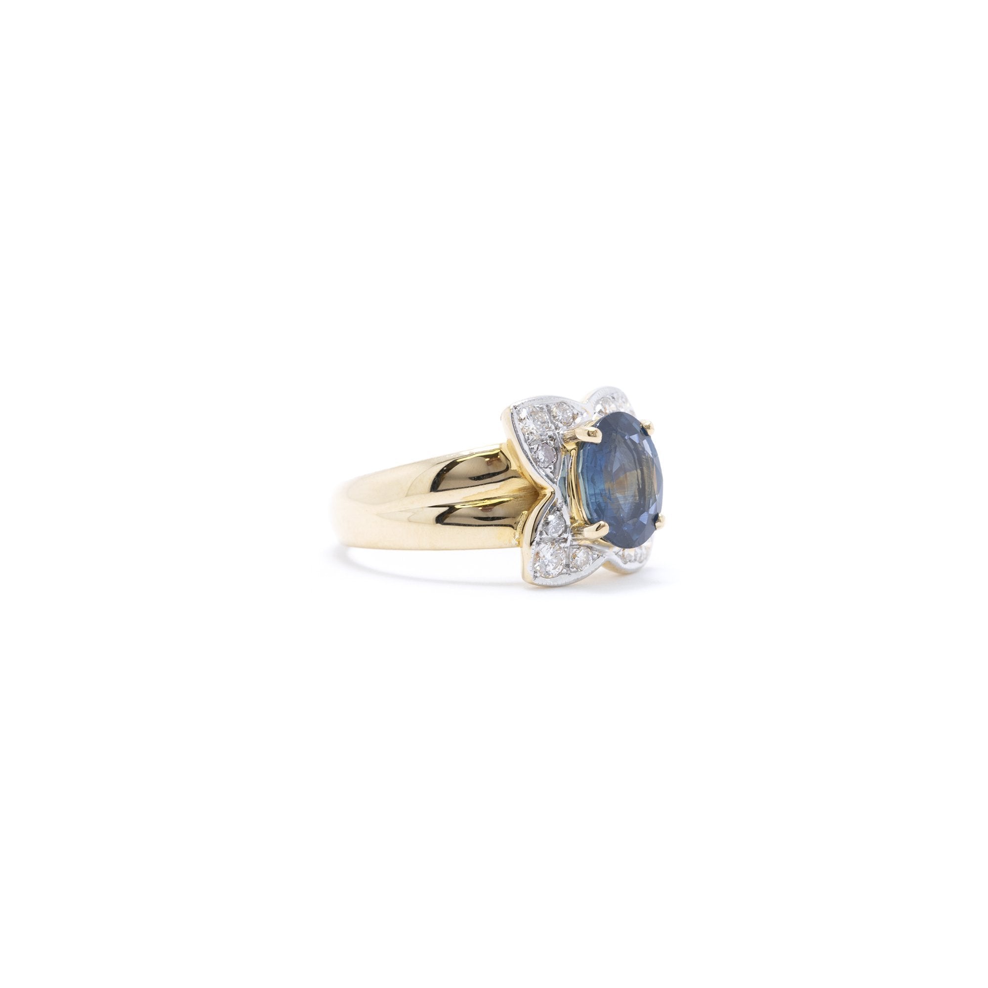 Sapphire & Diamond Cocktail Ring
