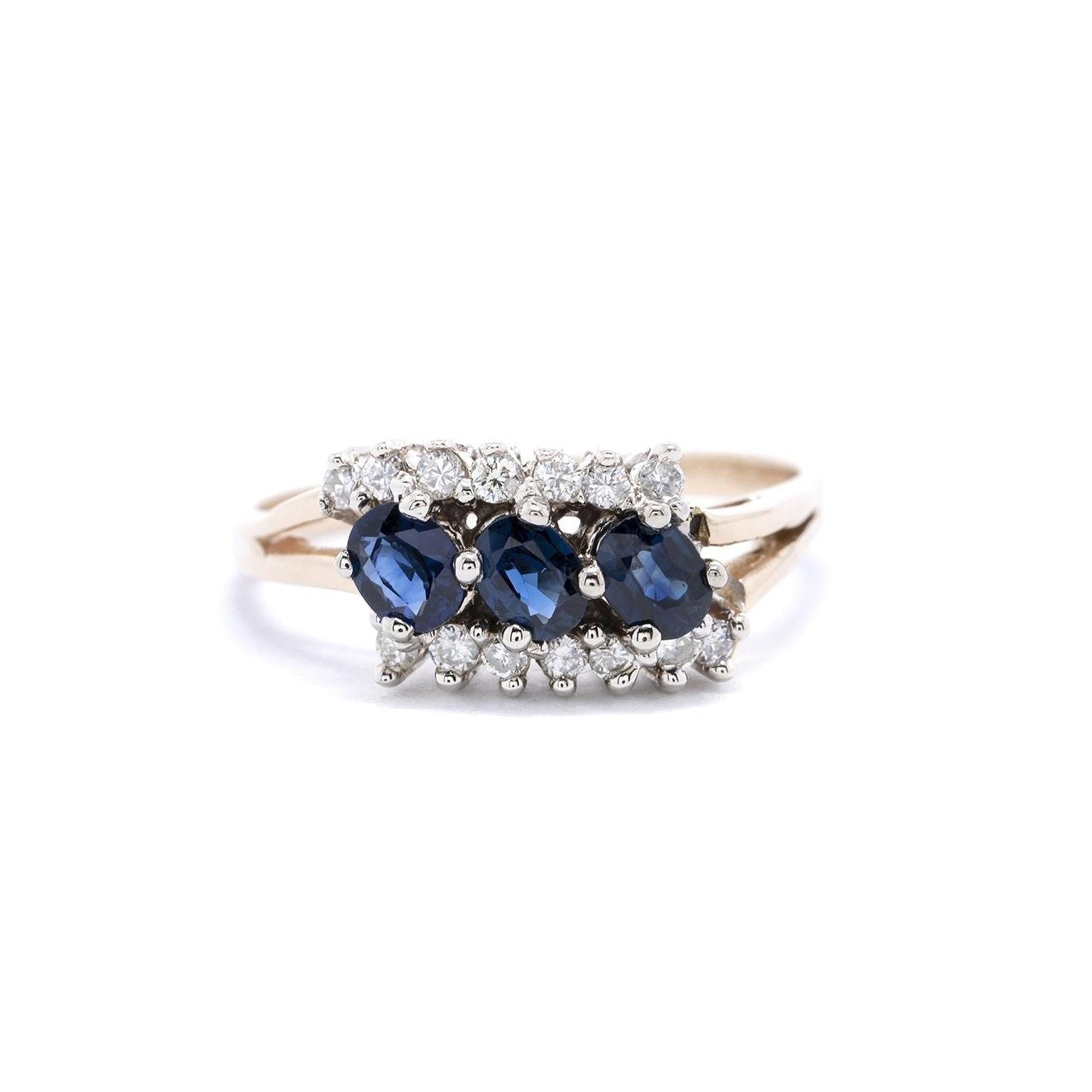 Sapphire & Diamond Ring
