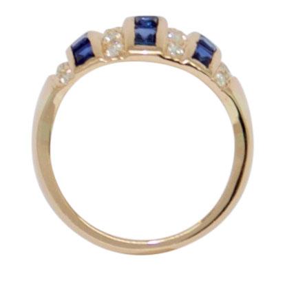 Sapphire and Diamond Cocktail Ring