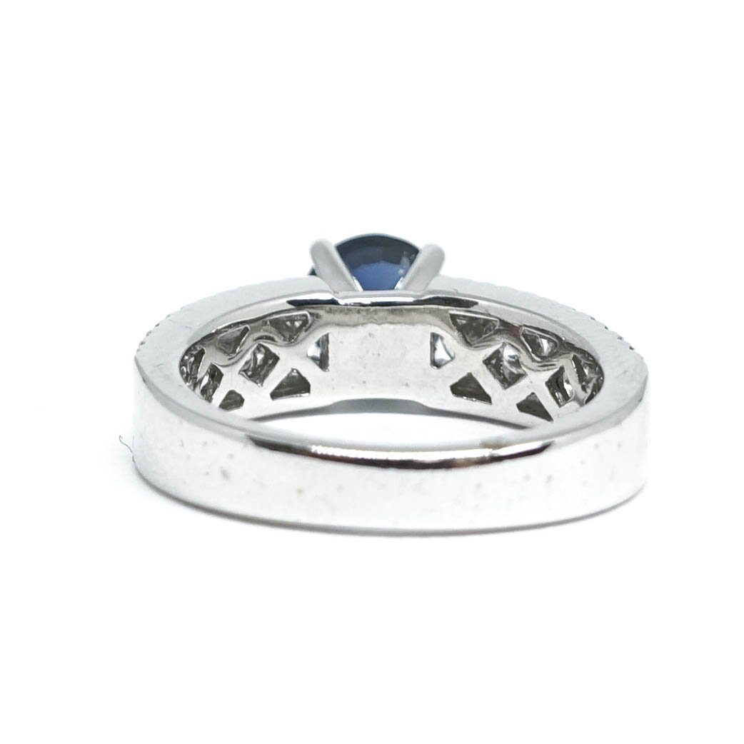 Sapphire and Diamond Cocktail Ring
