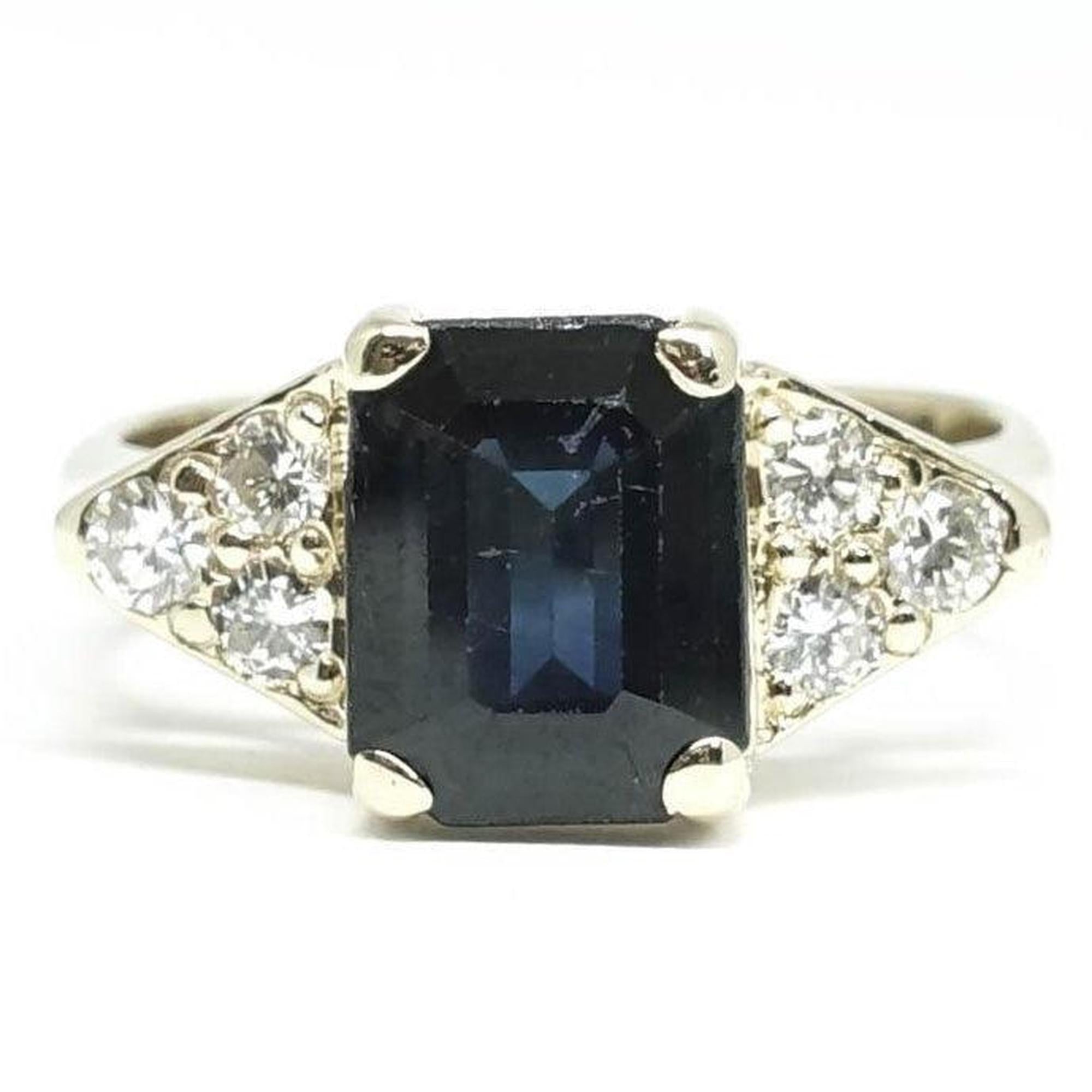 Sapphire and Diamond Cocktail Ring