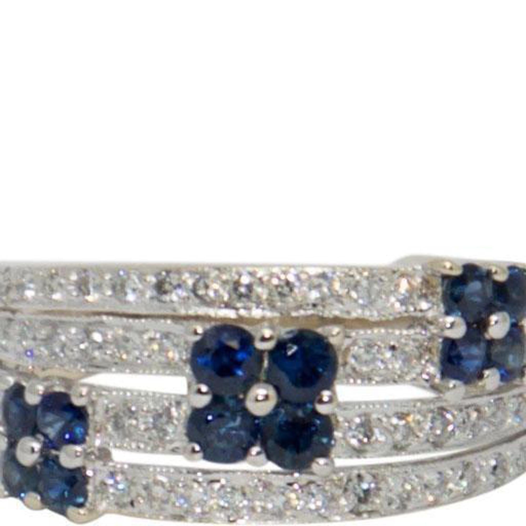 Sapphire and Diamond Cocktail Ring