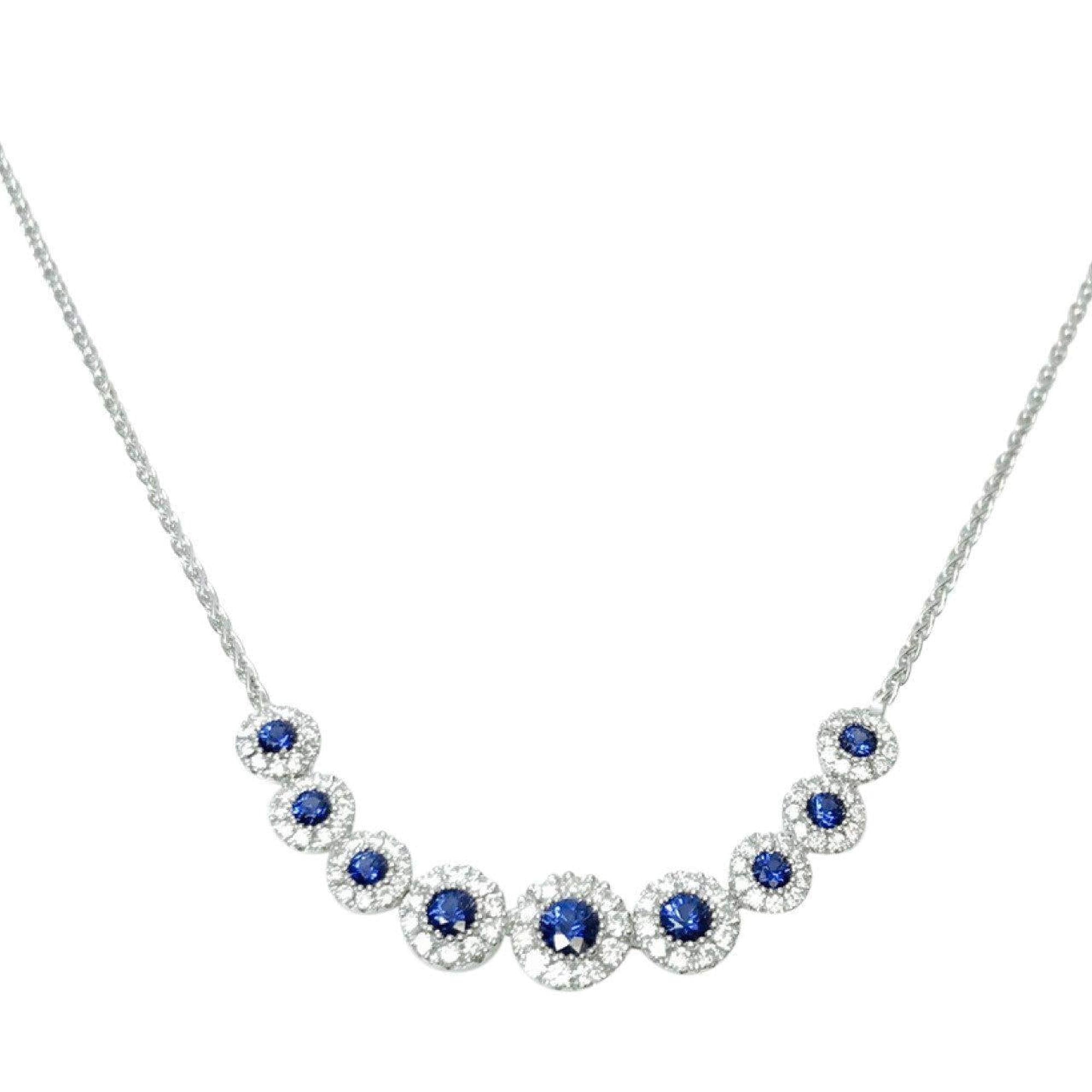 Sapphire and Diamond Necklace