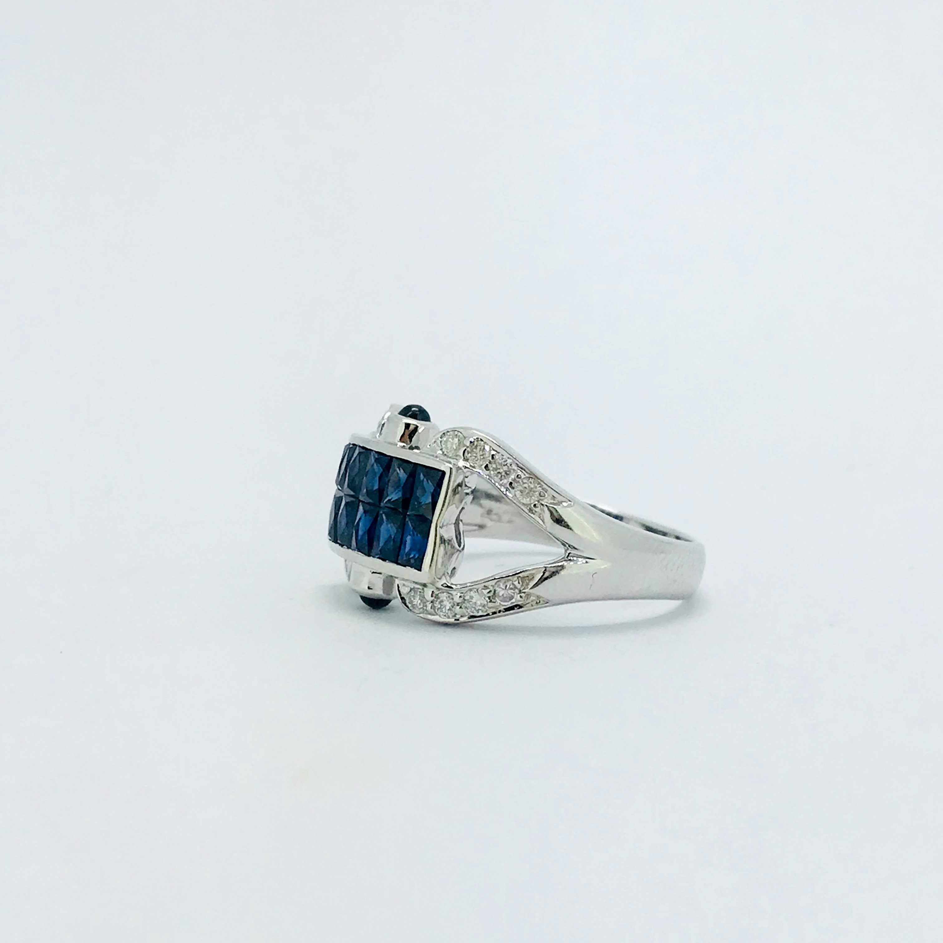 Sapphire and Diamond Ring