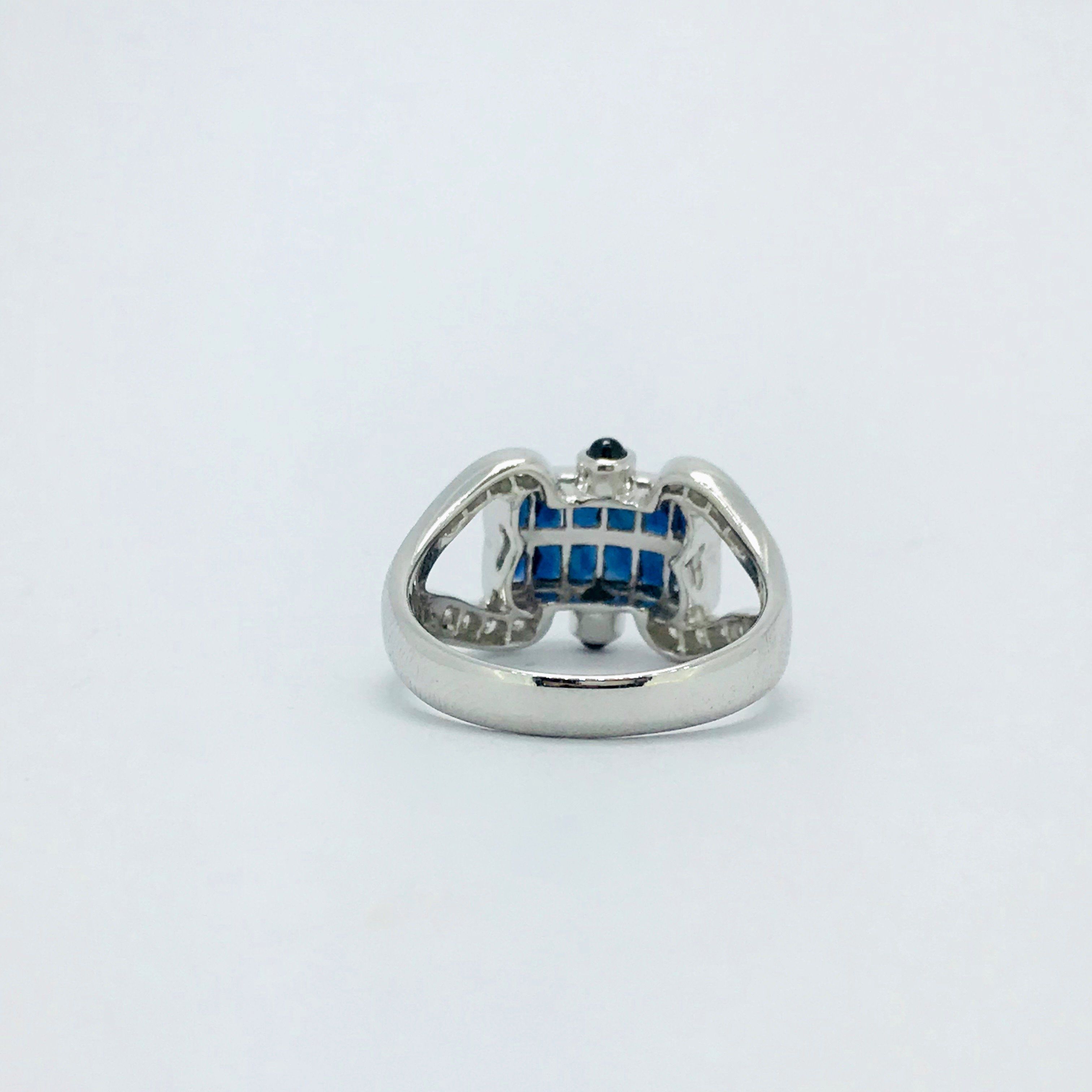 Sapphire and Diamond Ring