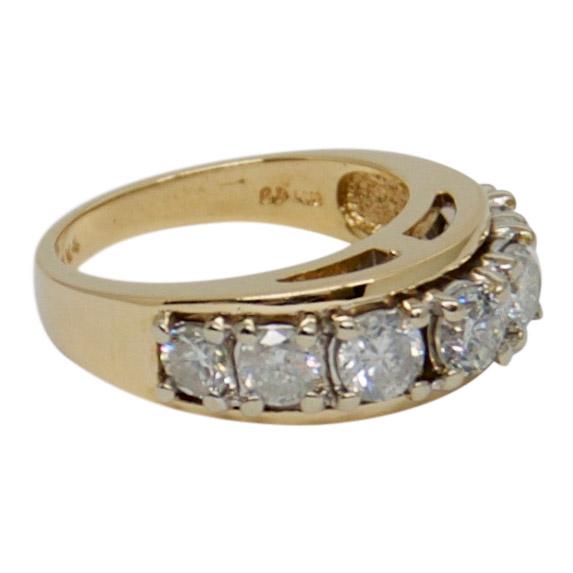 Single Row Diamond Band Ring