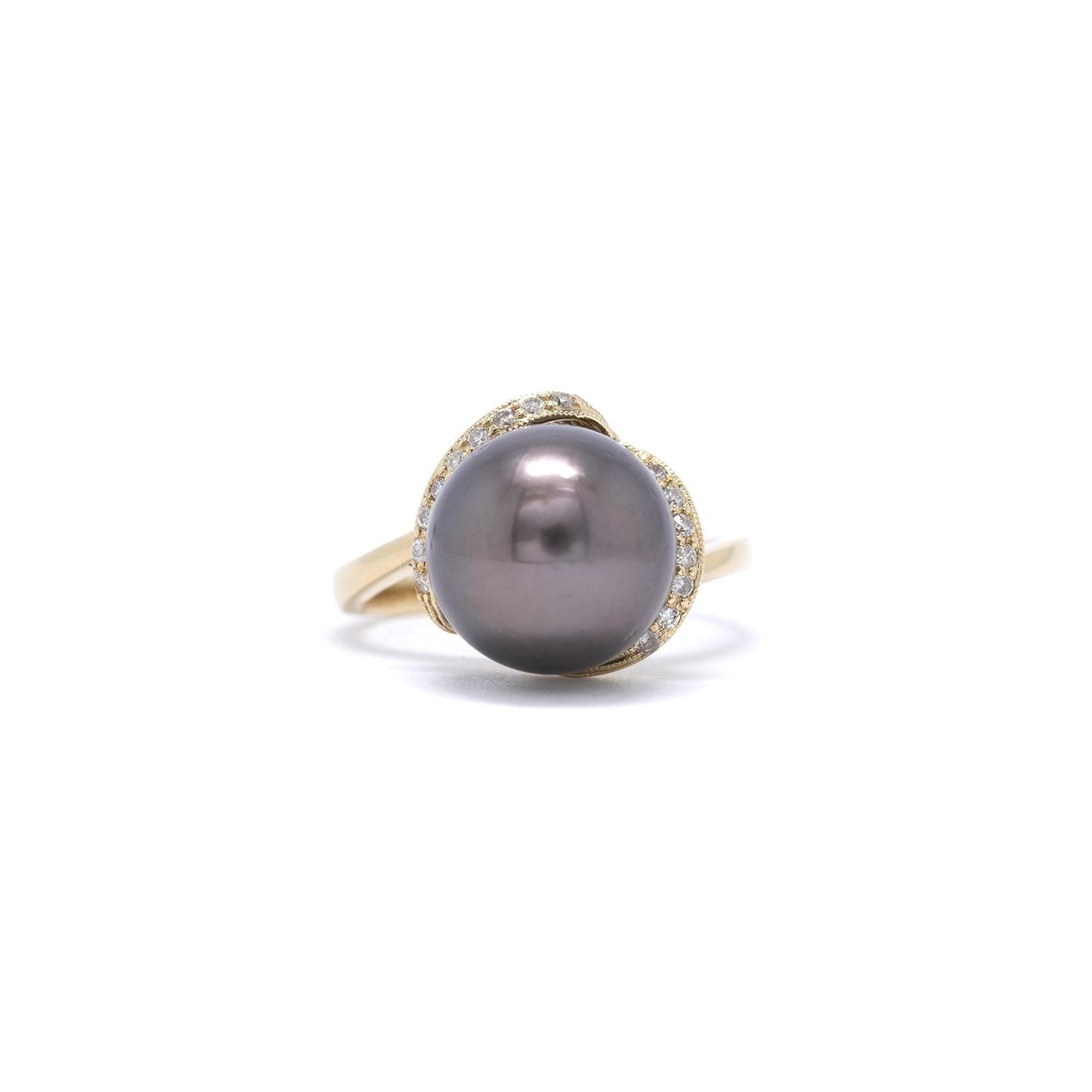 South Sea Pearl & Diamond Cocktail Ring
