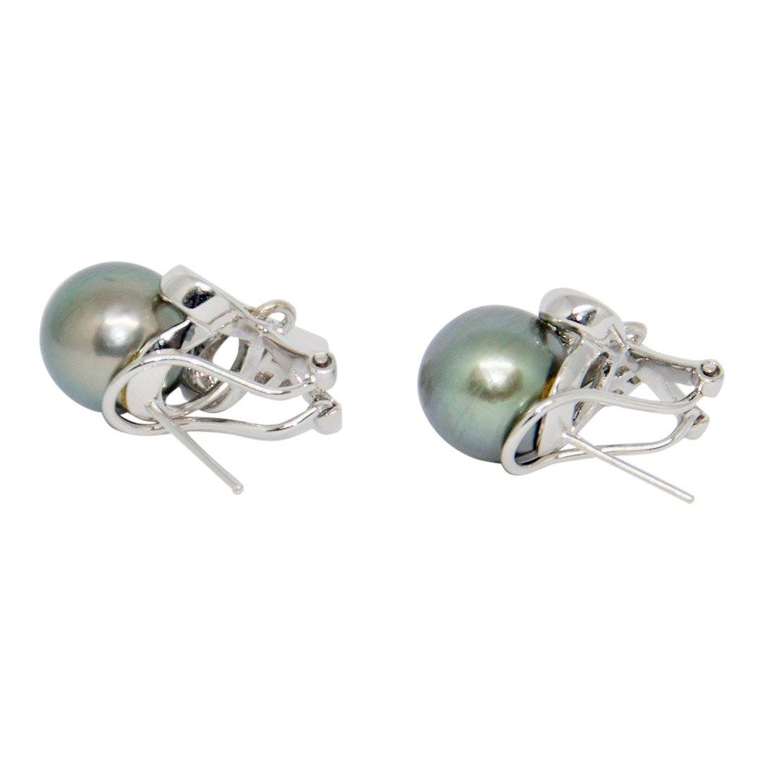 South Sea Pearl & Diamond Earrings