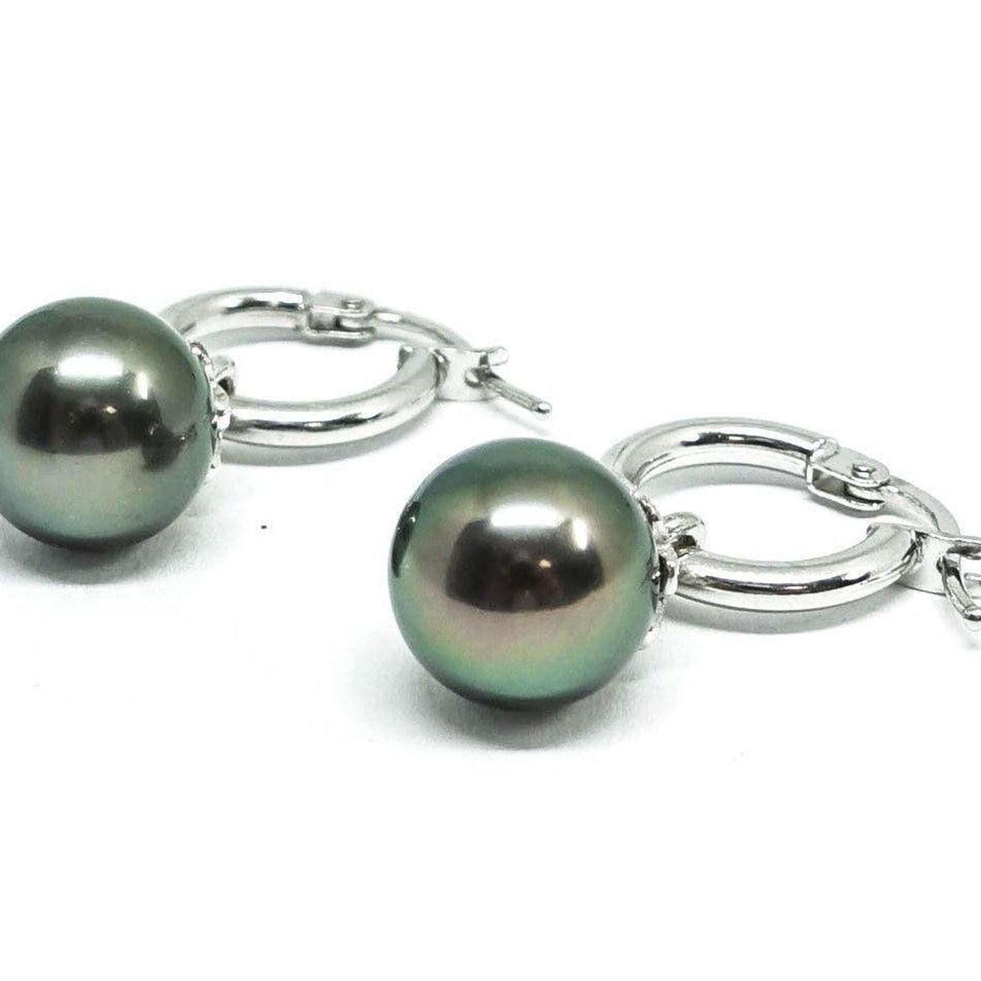 South Sea Pearl and Diamond Drop Earrings