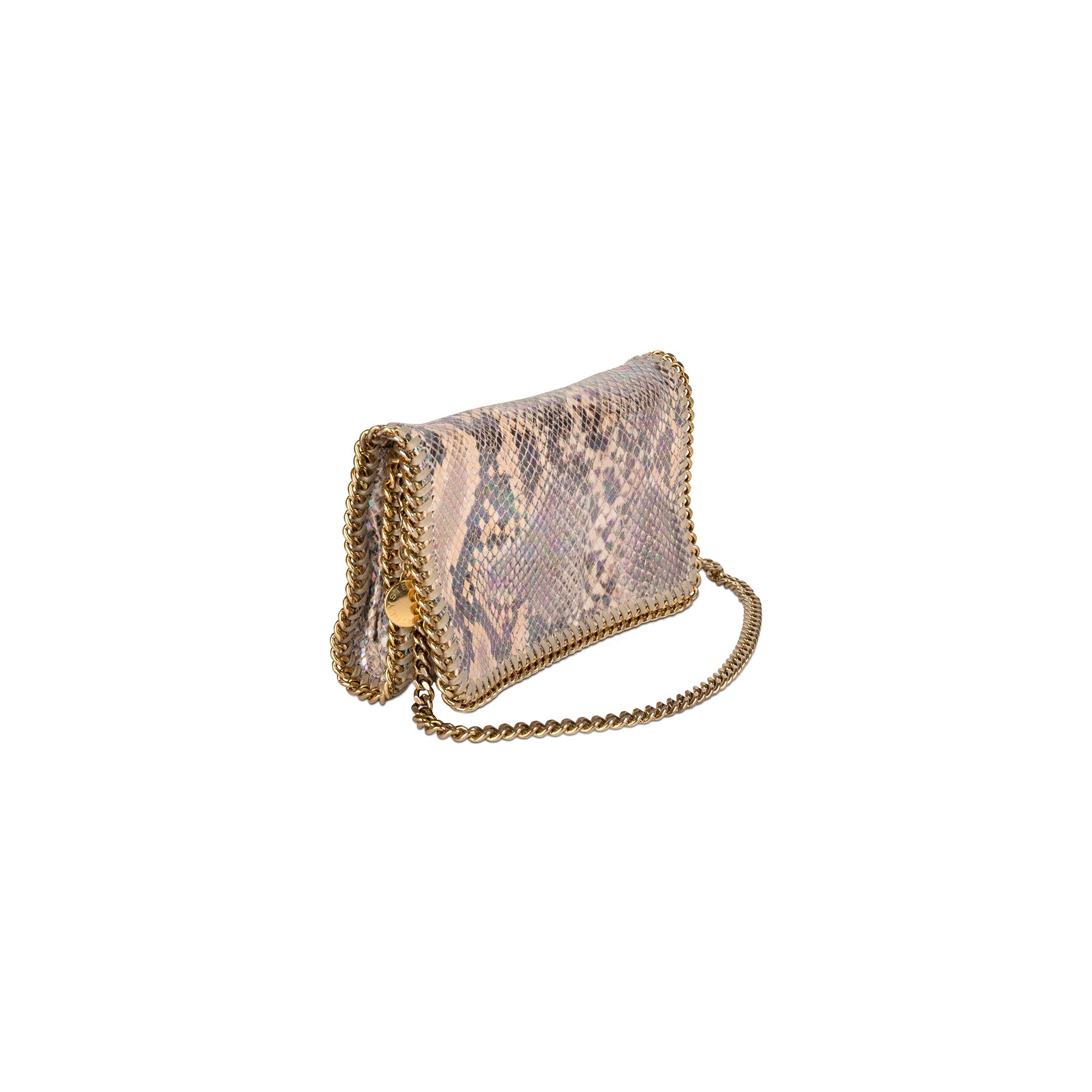 Stella McCartney Embossed Snakeskin Falabella Crossbody Bag