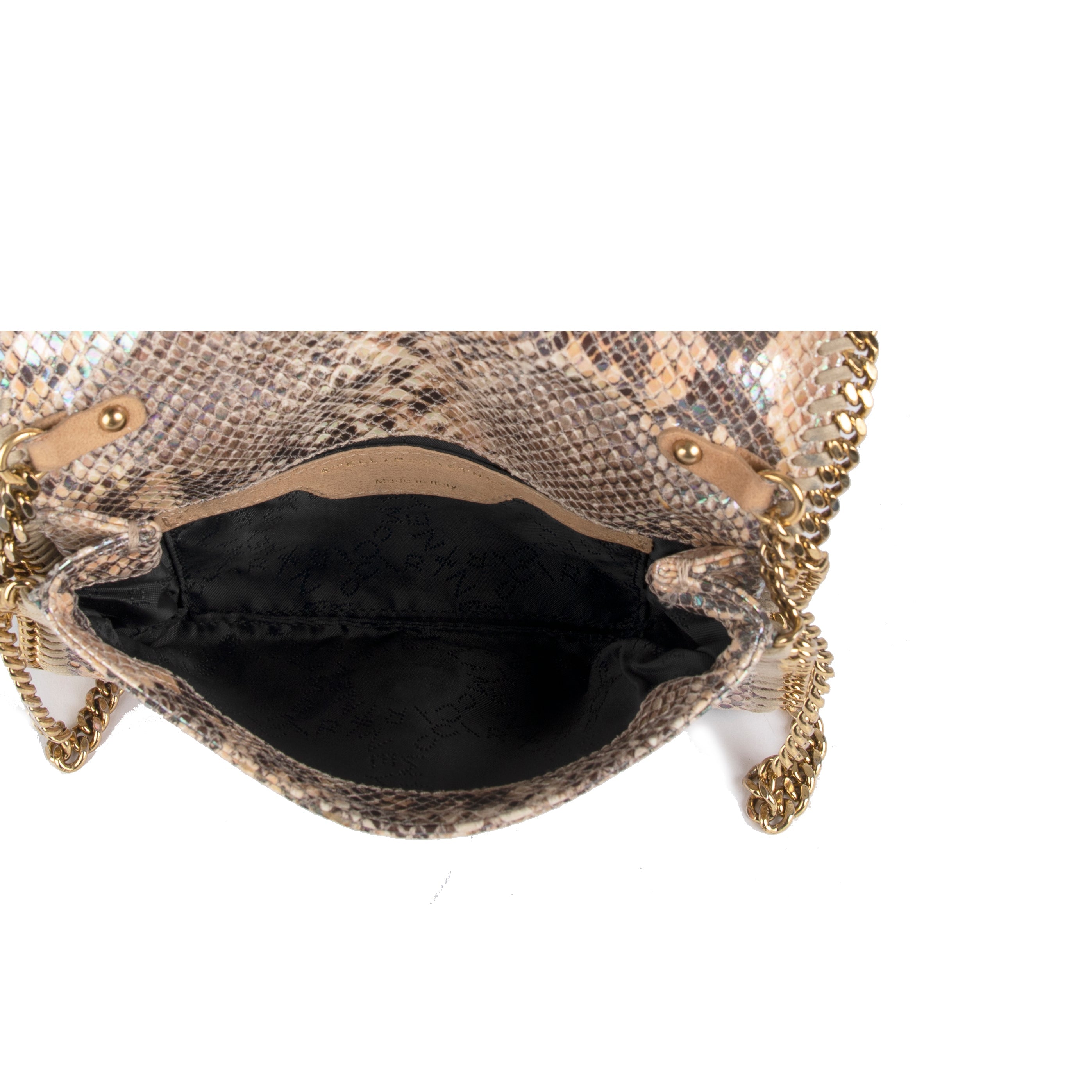 Stella McCartney Embossed Snakeskin Falabella Crossbody Bag