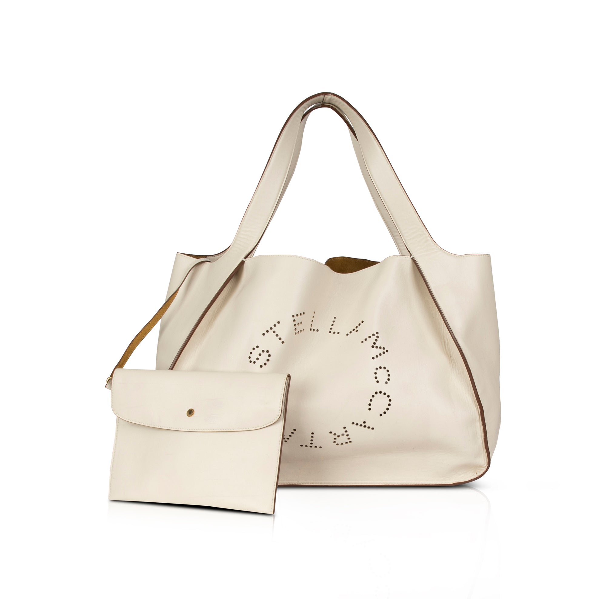 Stella McCartney Faux Leather East West Alter Tote w/ Pouch