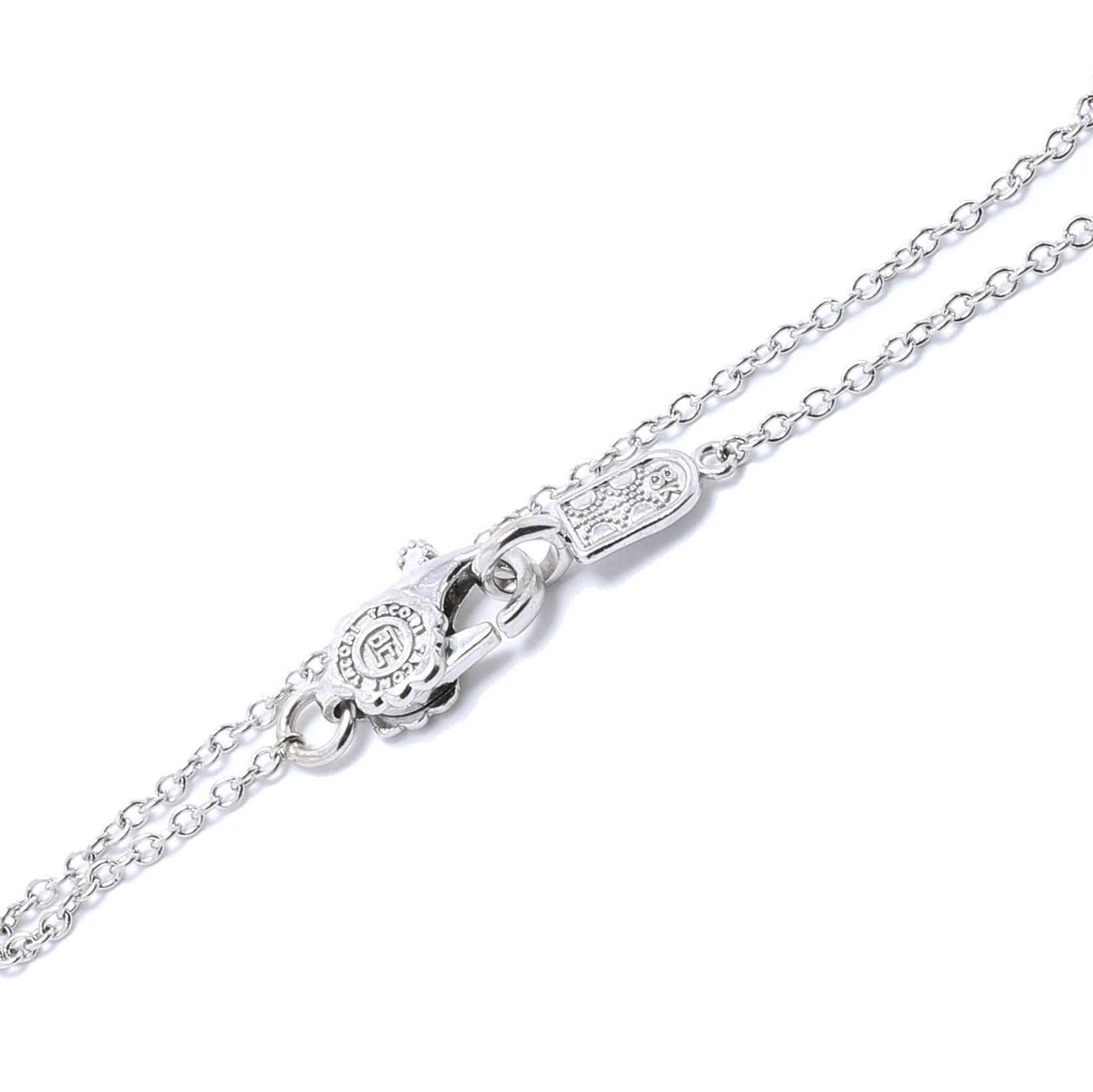 Tacori 18k White Gold Diamond Letter 'D' Pendant Necklace