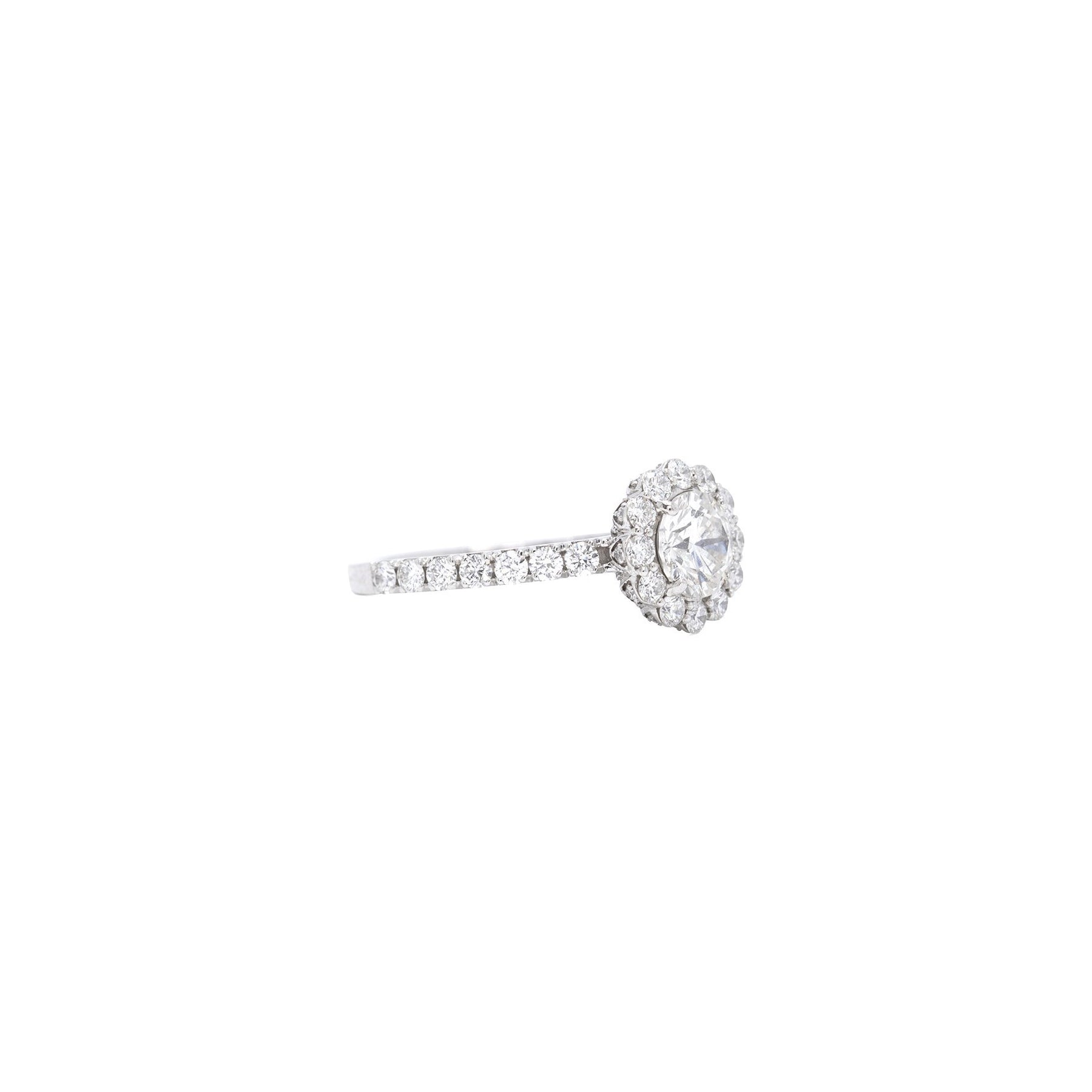 Tacori Halo Design 1.00 ct. Round Diamond Engagement Ring w/ GIA Report