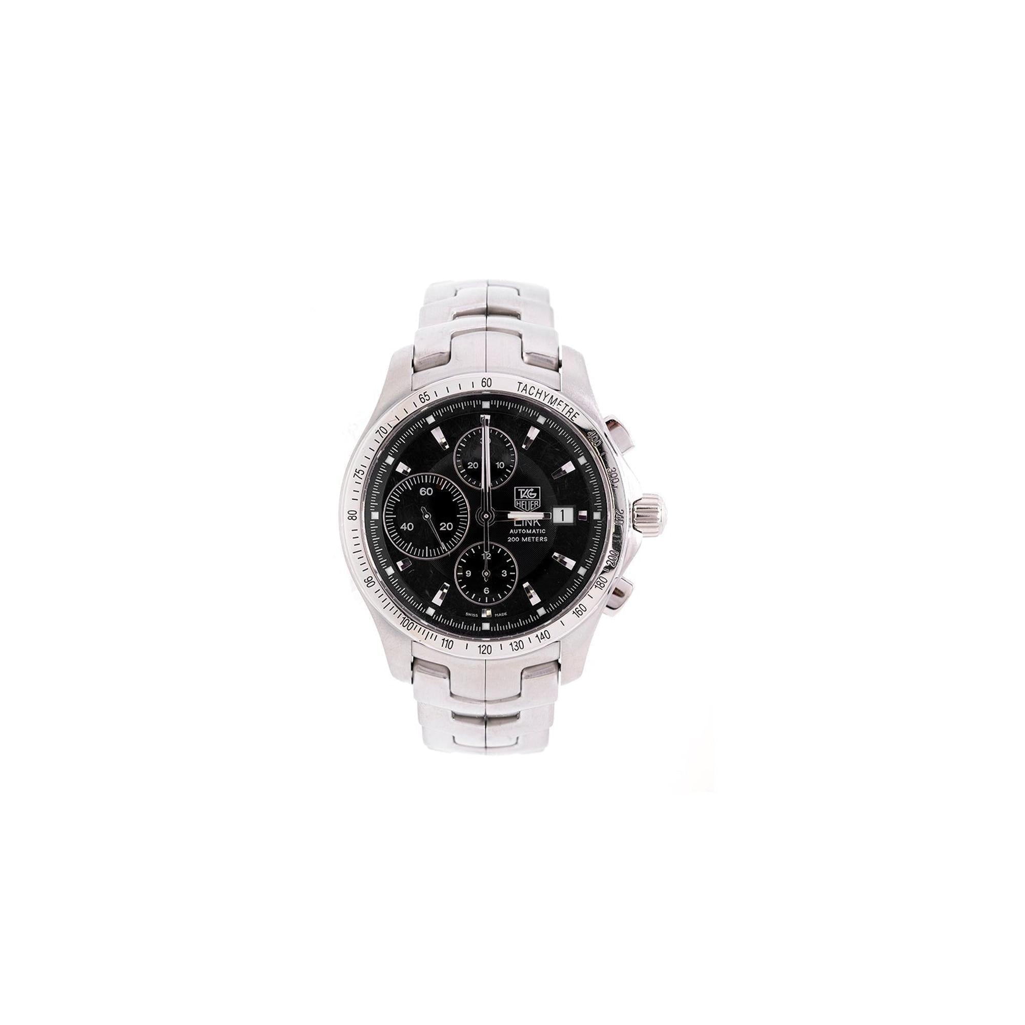 Tag Heuer Link Chronograph Watch w/ Box