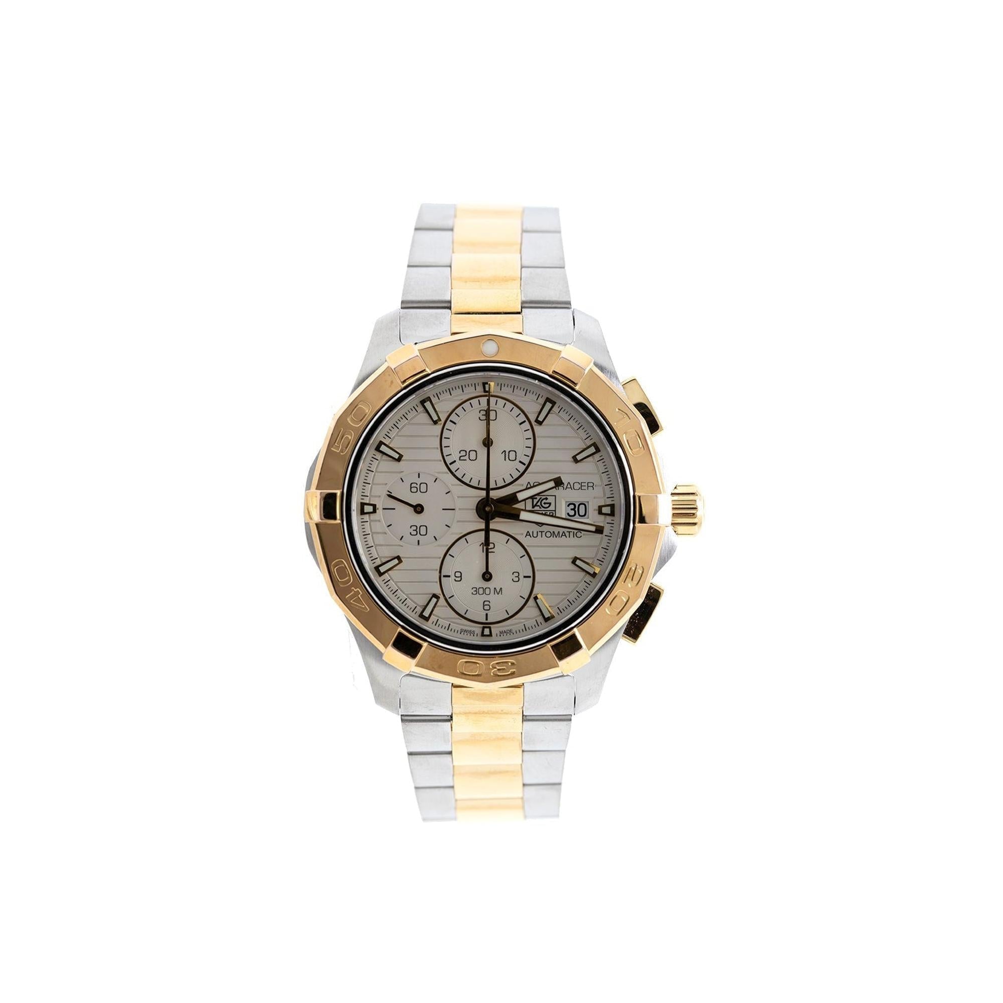 Tag Heuer Two-Tone Aquaracer Automatic Chronograph Watch