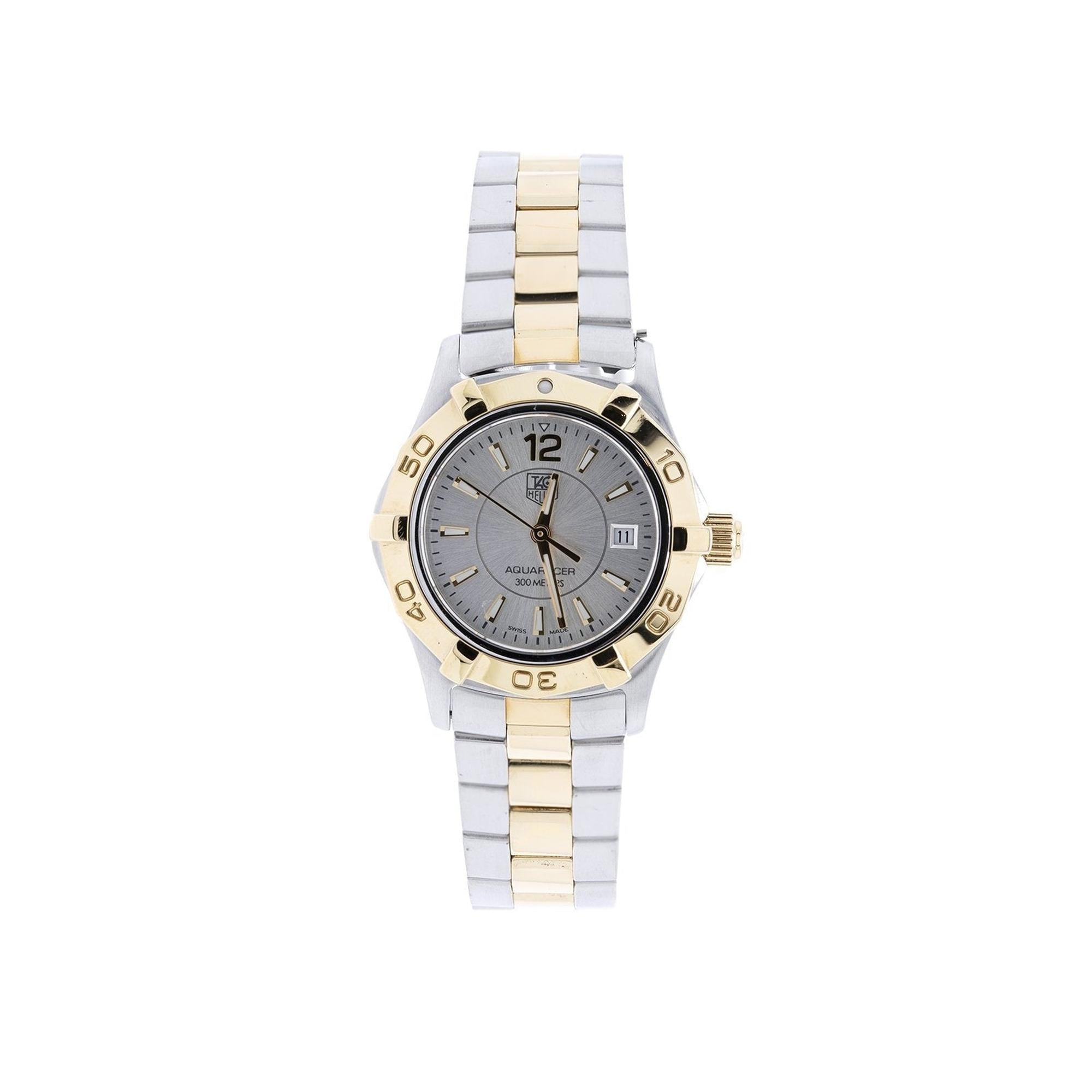 Tag Heuer Two-Tone Aquaracer Watch w/ Box
