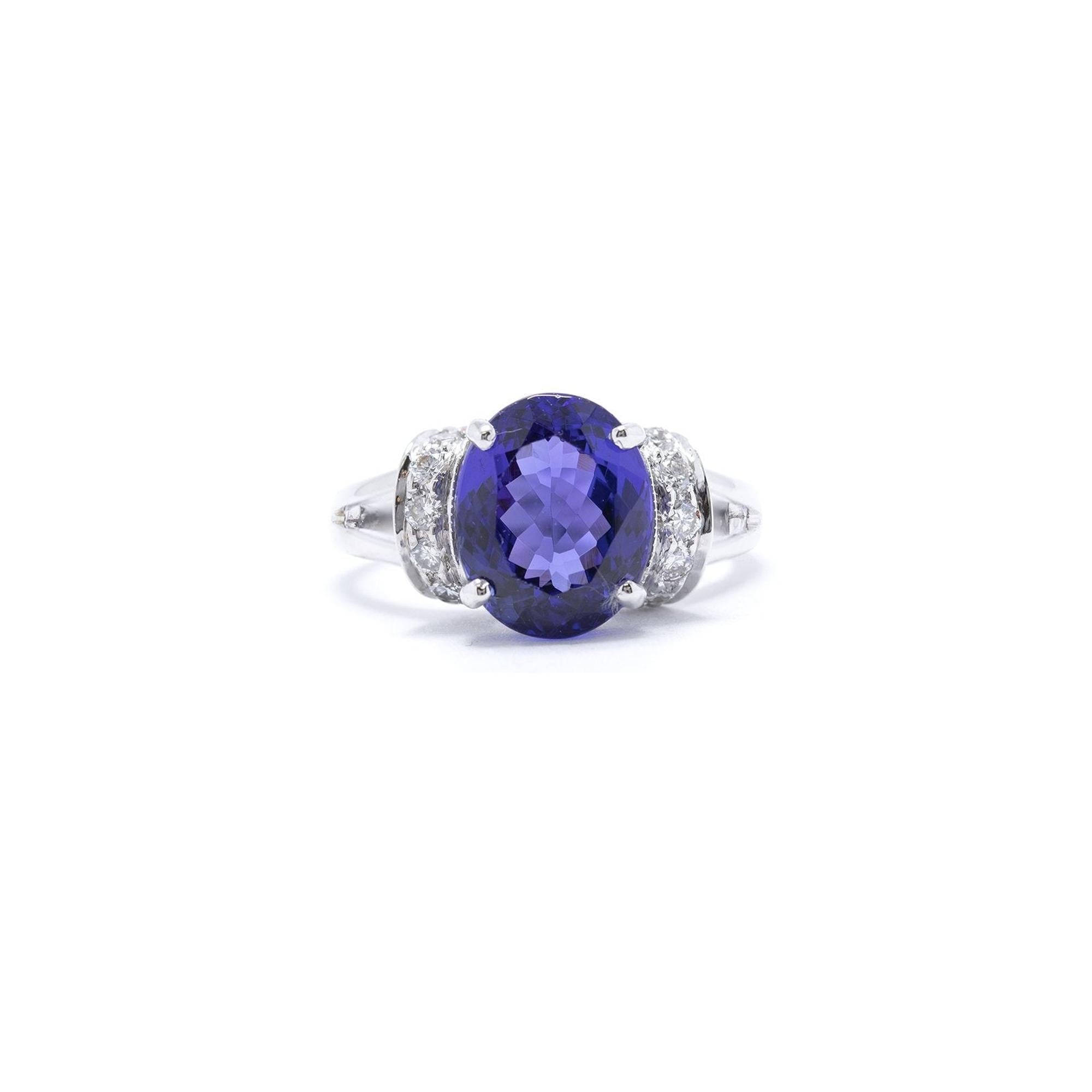 Tanzanite & Diamond Cocktail Ring