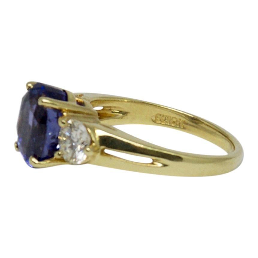Tanzanite and Diamond Cocktail Ring