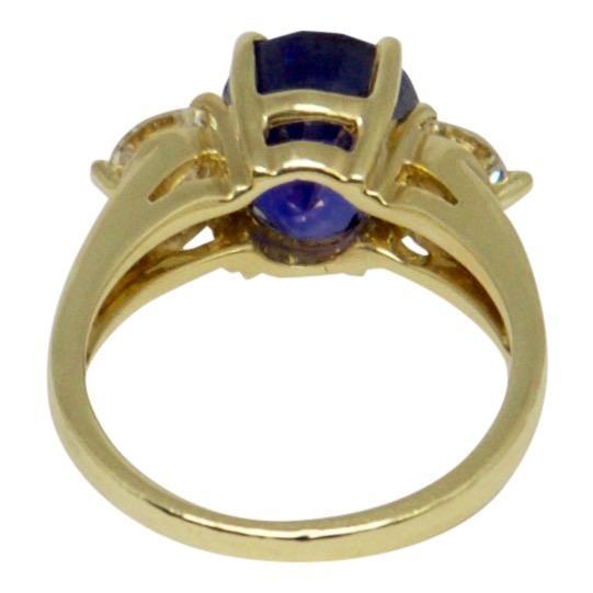 Tanzanite and Diamond Cocktail Ring
