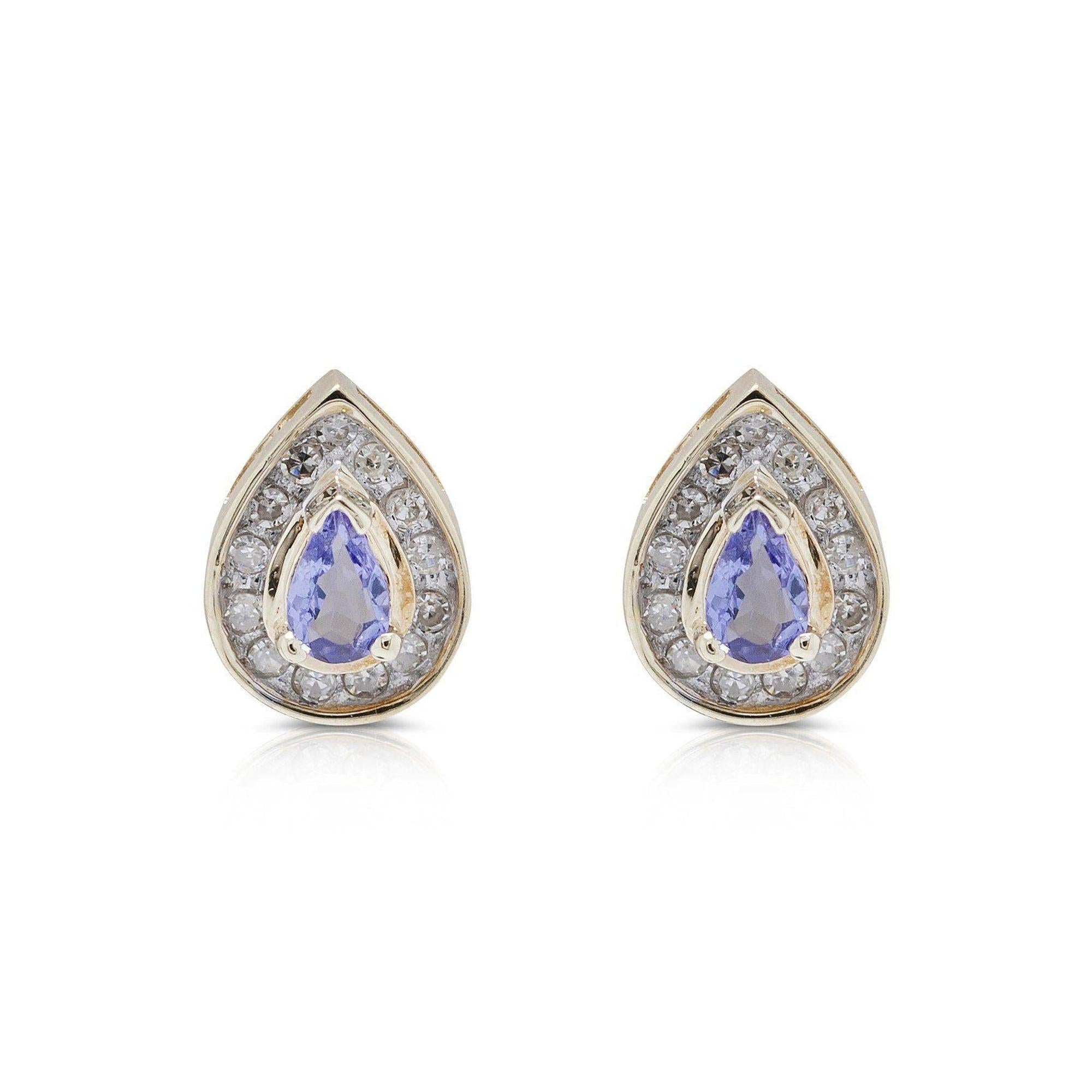 Tanzanite and Diamond Earrings