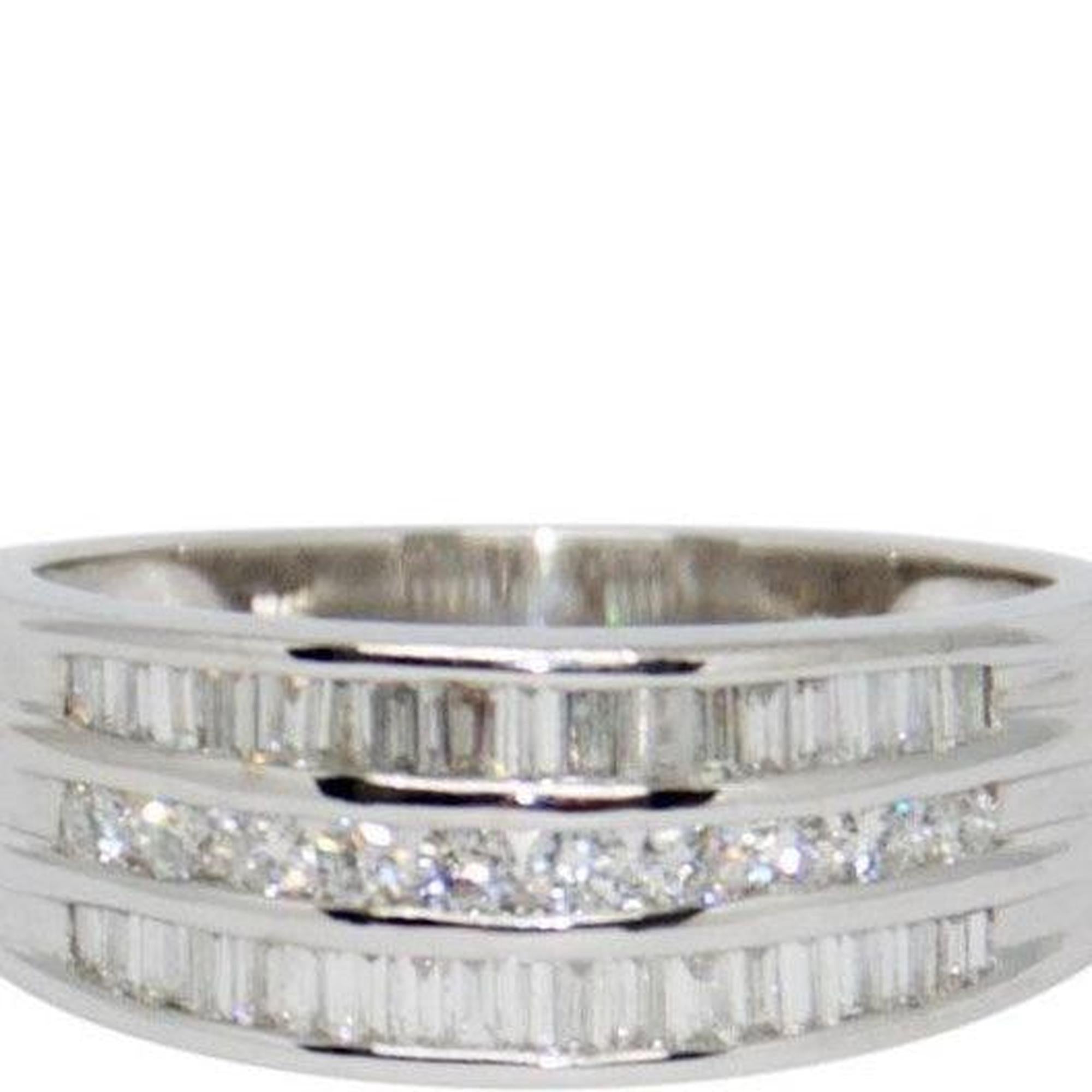 Three-Row Channel-Set Diamond Ring