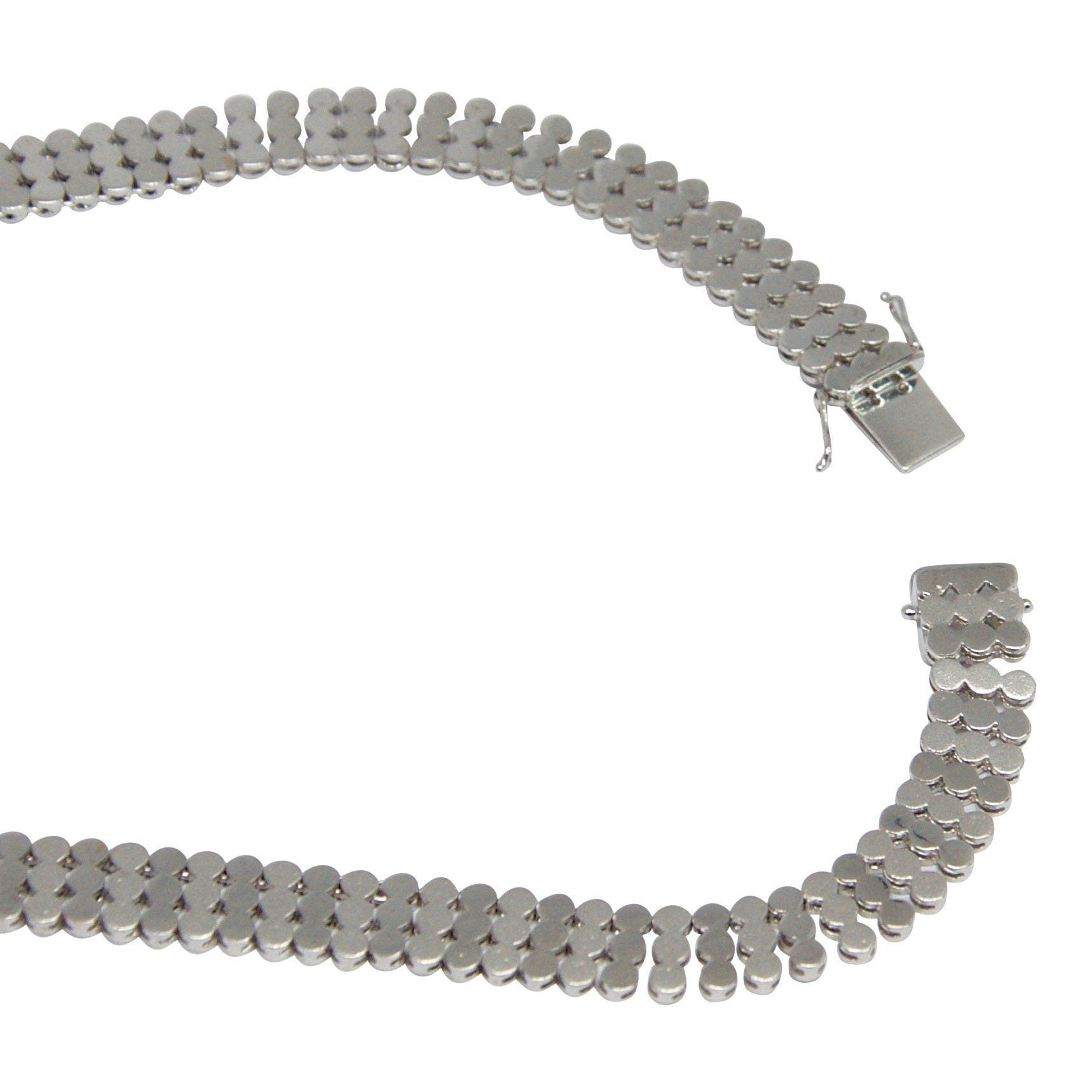 Three-Row Diamond Necklace