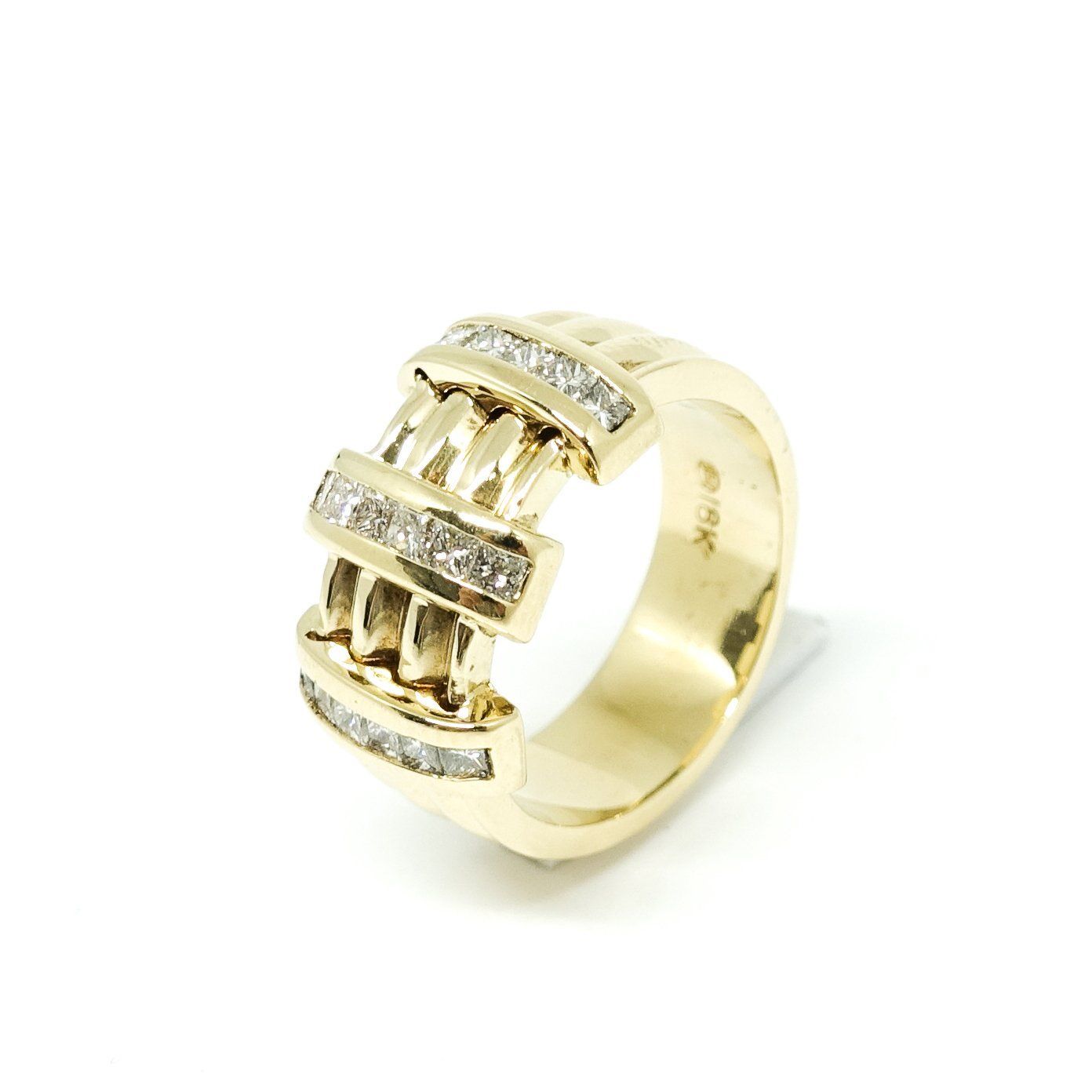 Three Row Diamond Ring