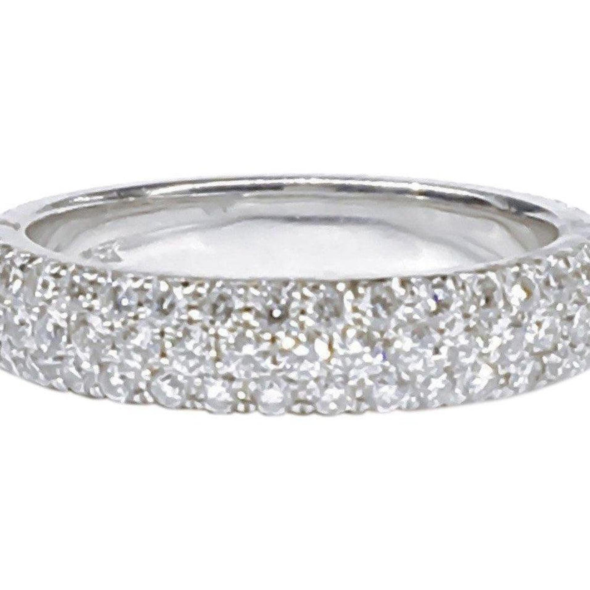 Three Row Pave Diamond Band