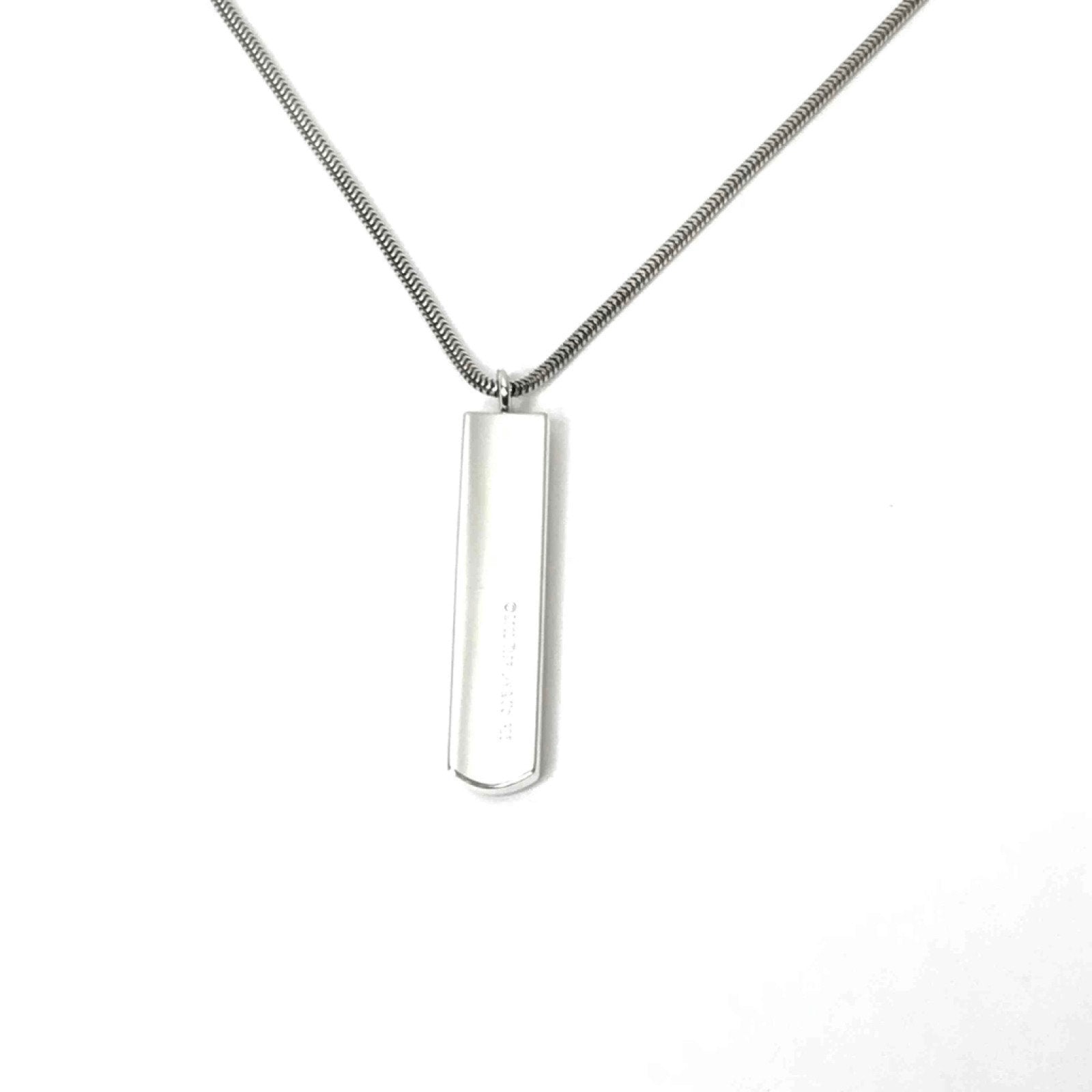 Tiffany & Co 1837 Bar Design Pendant Necklace in Sterling Silver