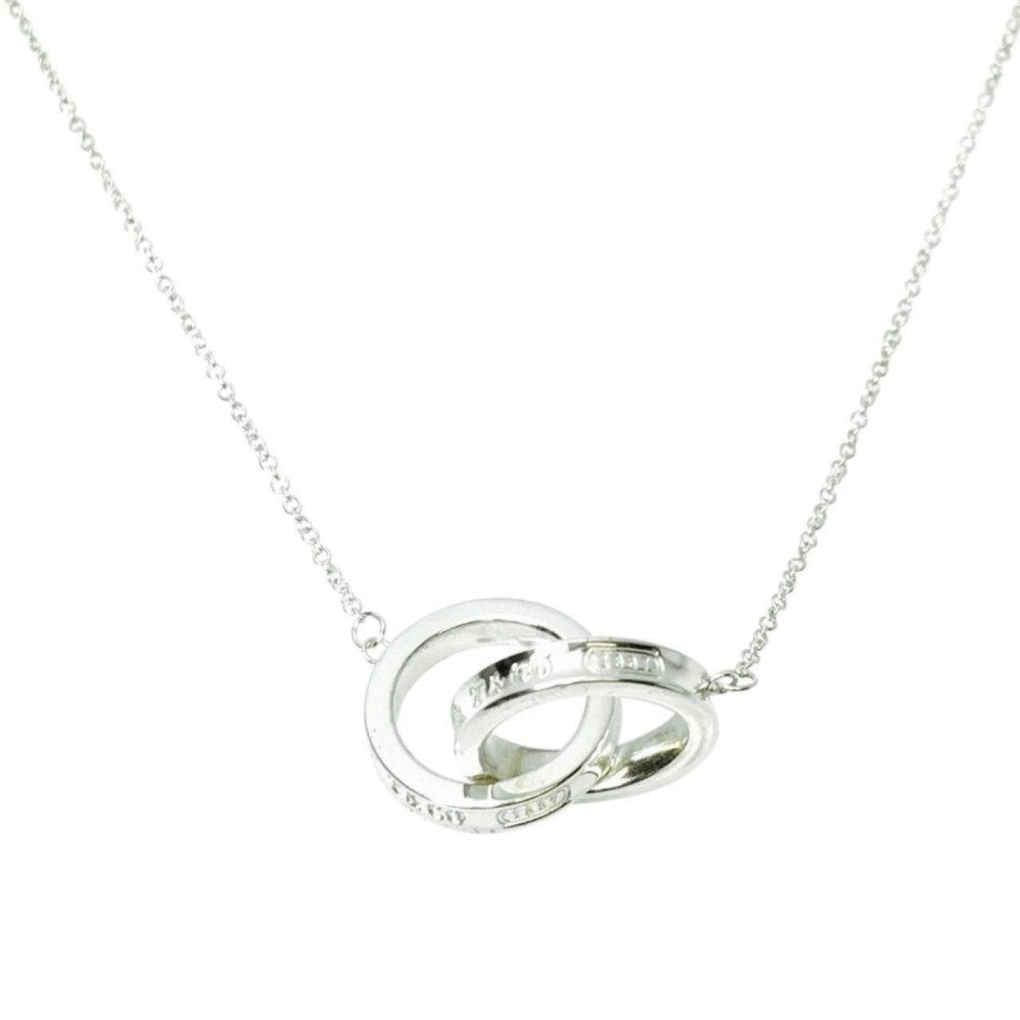 Tiffany & Co 1837 Interlocking Circles Design Center Necklace in Sterling Silver