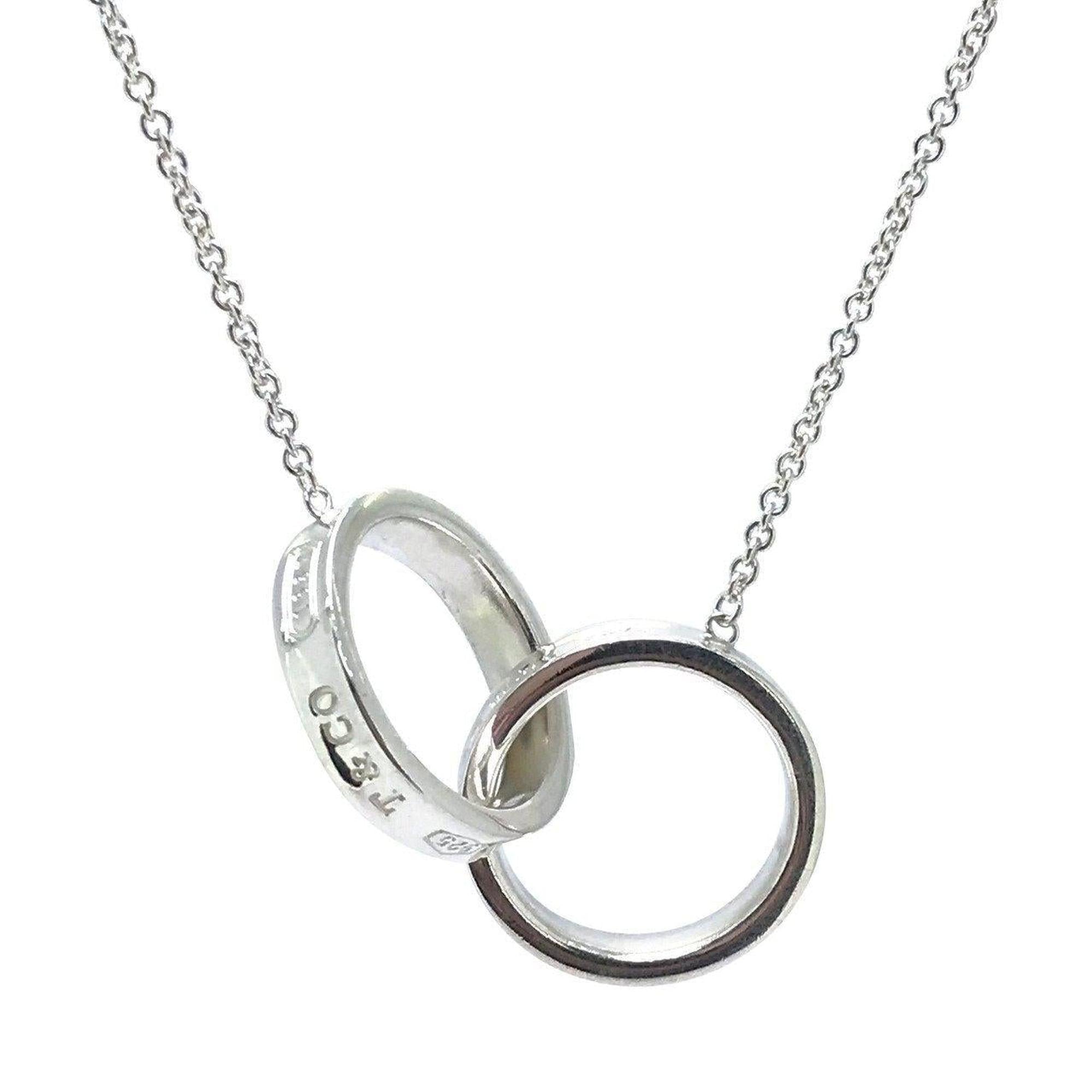 Tiffany & Co 1837 Interlocking Circles Design Center Necklace