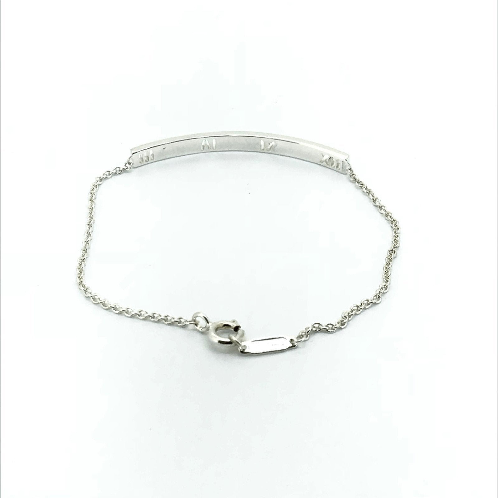 Tiffany & Co Atlas Bar Bracelet in Sterling Silver