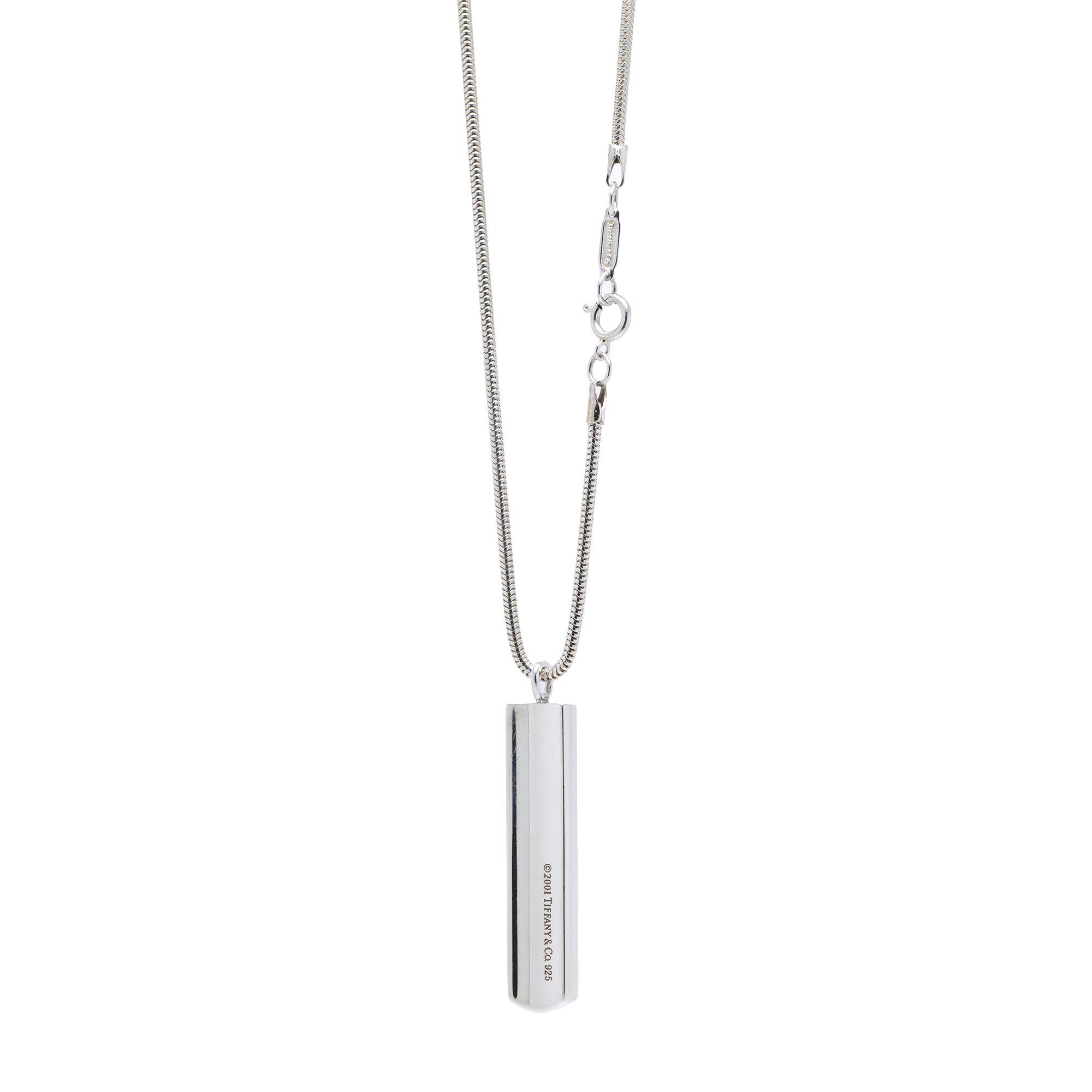 Tiffany & Co. 1837 Bar Pendant Necklace