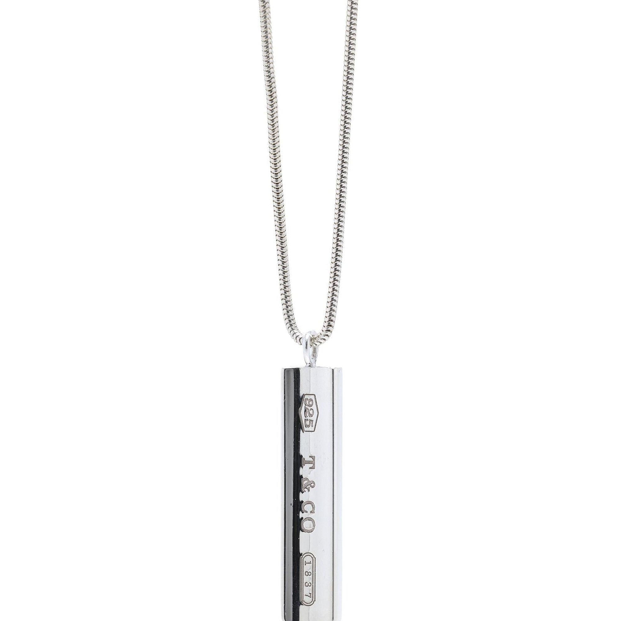 Tiffany & Co. 1837 Bar Pendant Necklace