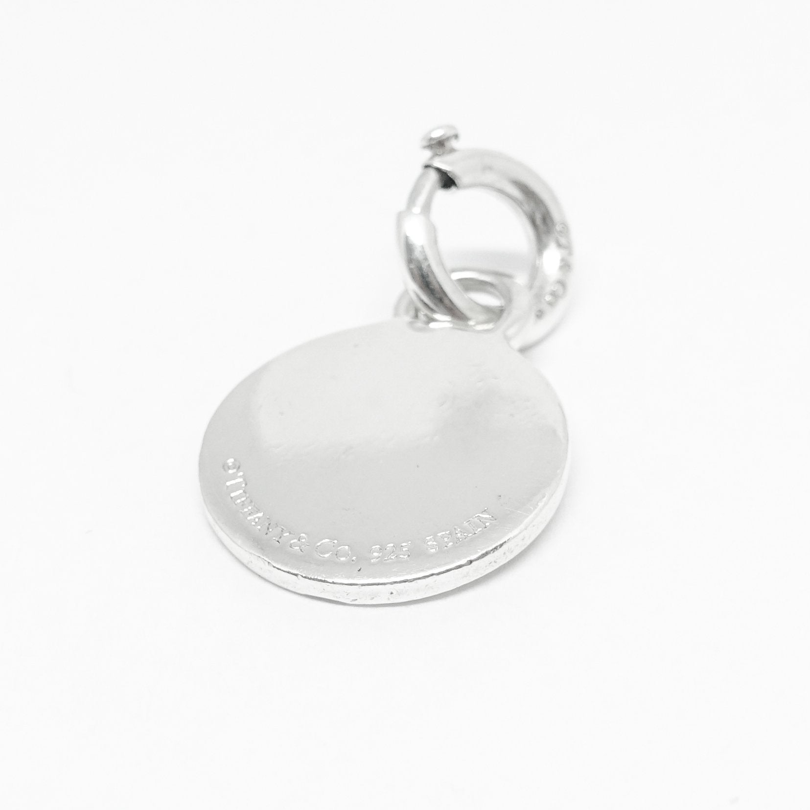 Tiffany & Co. 1837 Circle Charm with Pink Enamel