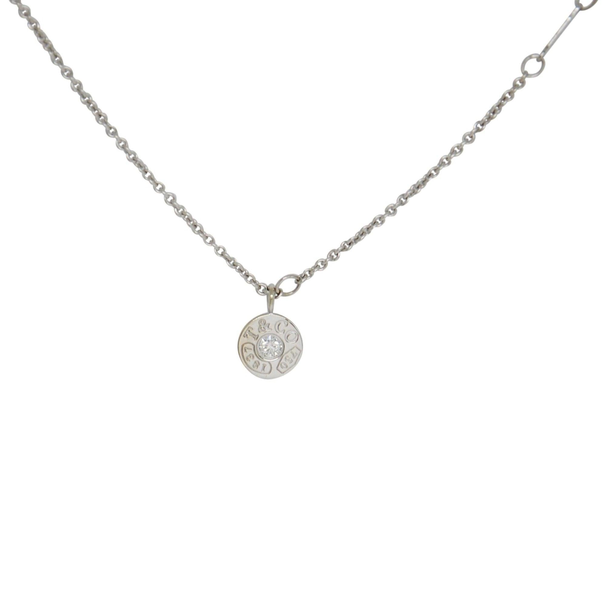 Tiffany & Co. 1837 Circle Diamond Pendant Necklace