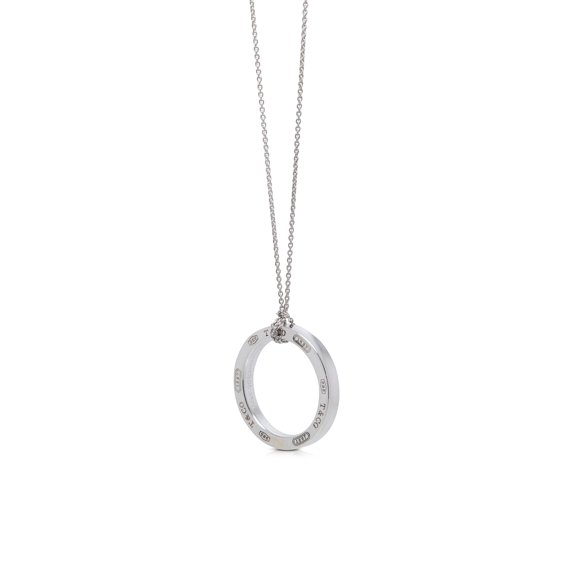 Tiffany & Co. 1837 Circle Pendant Necklace